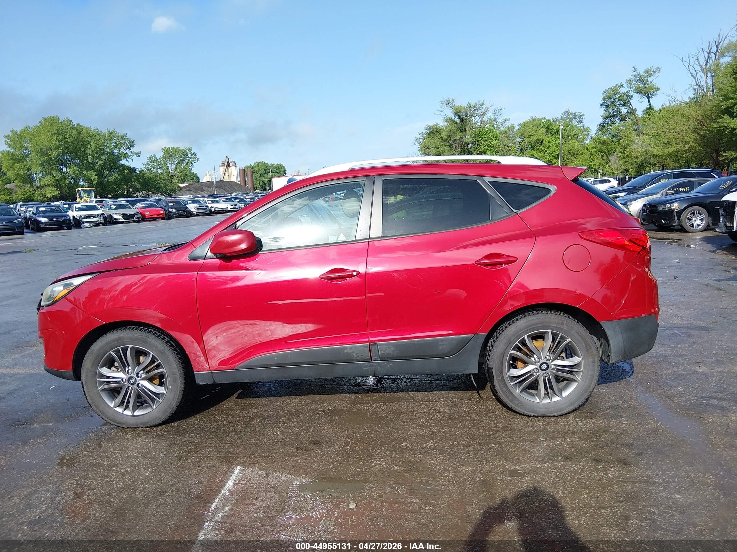 2015 Hyundai Tucson Se Красный vin: KM8JUCAG0FU052957