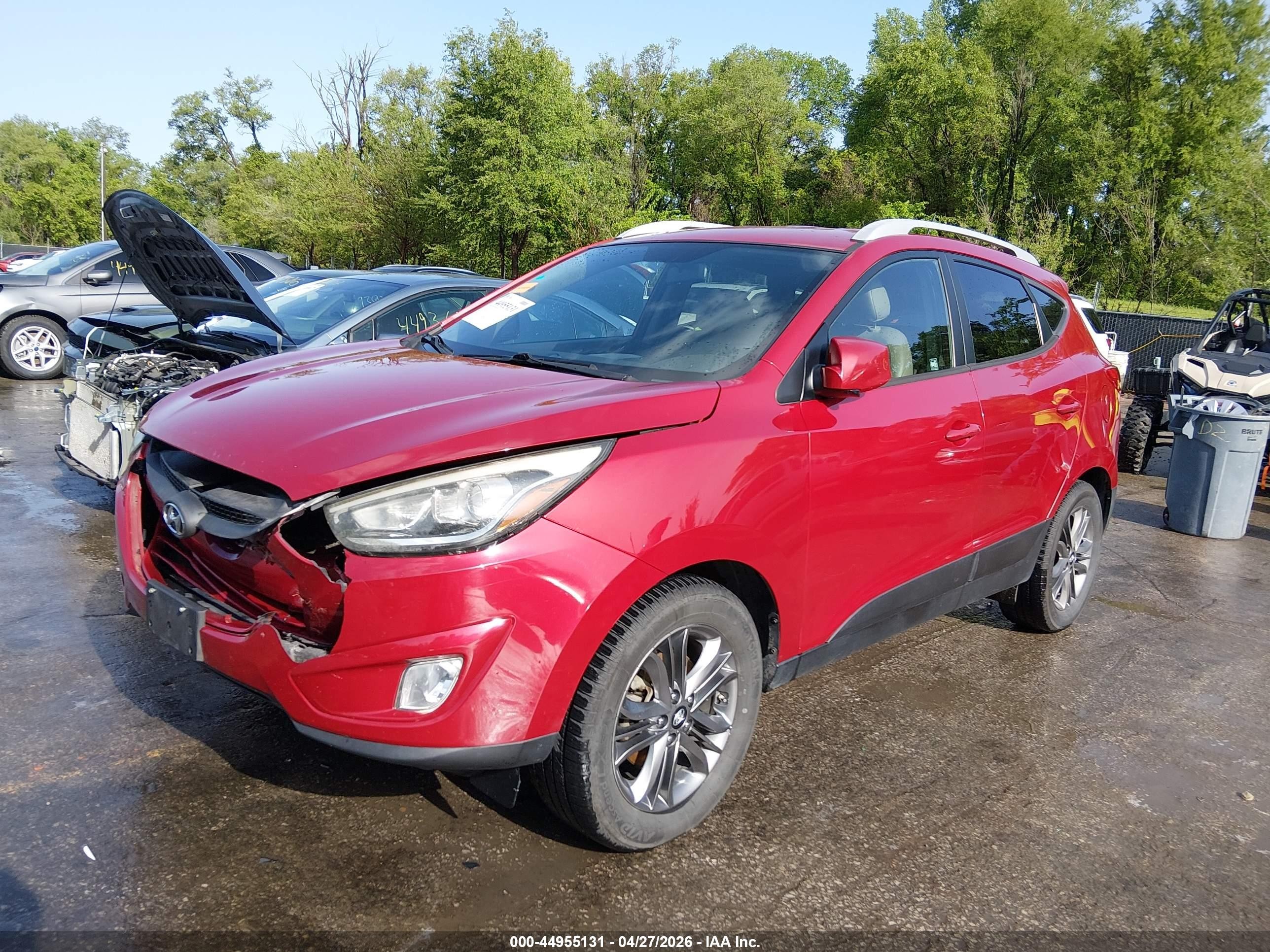 2015 Hyundai Tucson Se Красный vin: KM8JUCAG0FU052957