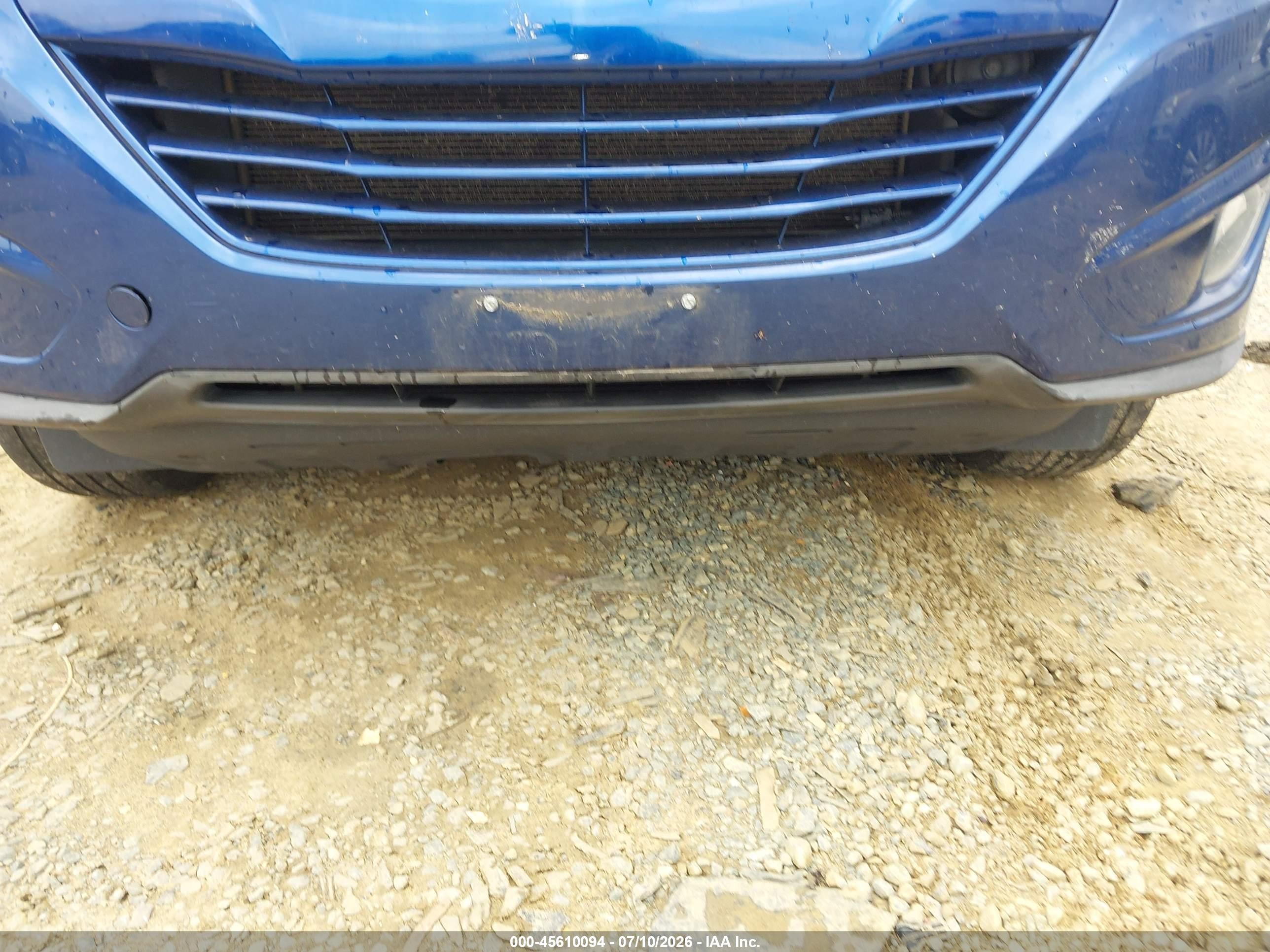 2015 Hyundai Tucson Se Blue vin: KM8JUCAG0FU982647
