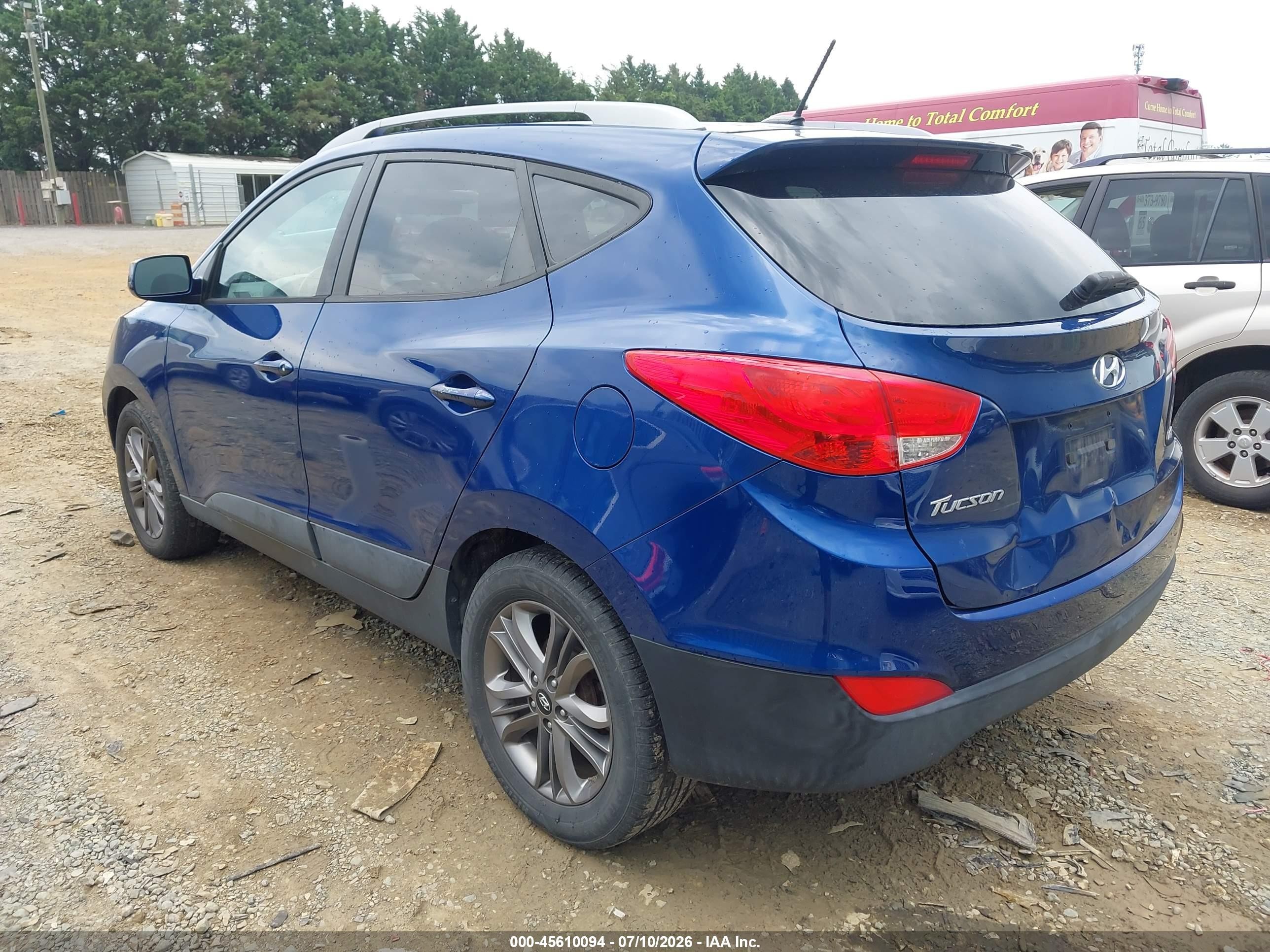 2015 Hyundai Tucson Se Blue vin: KM8JUCAG0FU982647