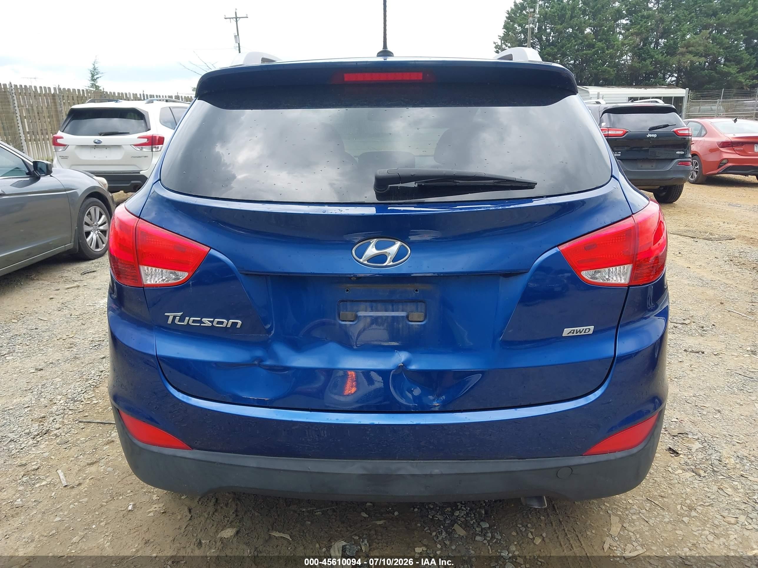 2015 Hyundai Tucson Se Blue vin: KM8JUCAG0FU982647