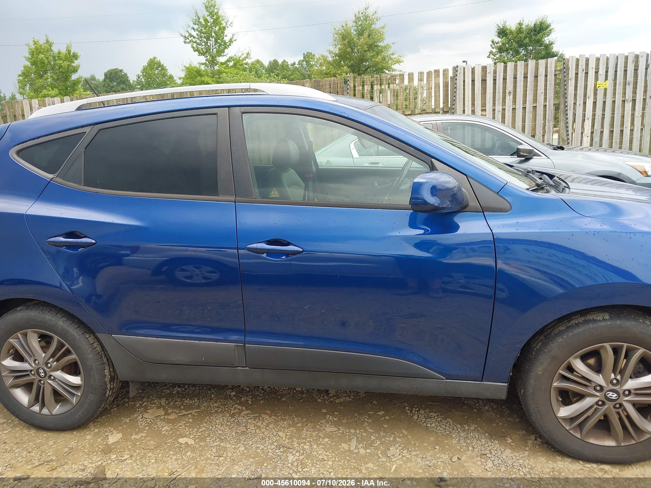 2015 Hyundai Tucson Se Blue vin: KM8JUCAG0FU982647