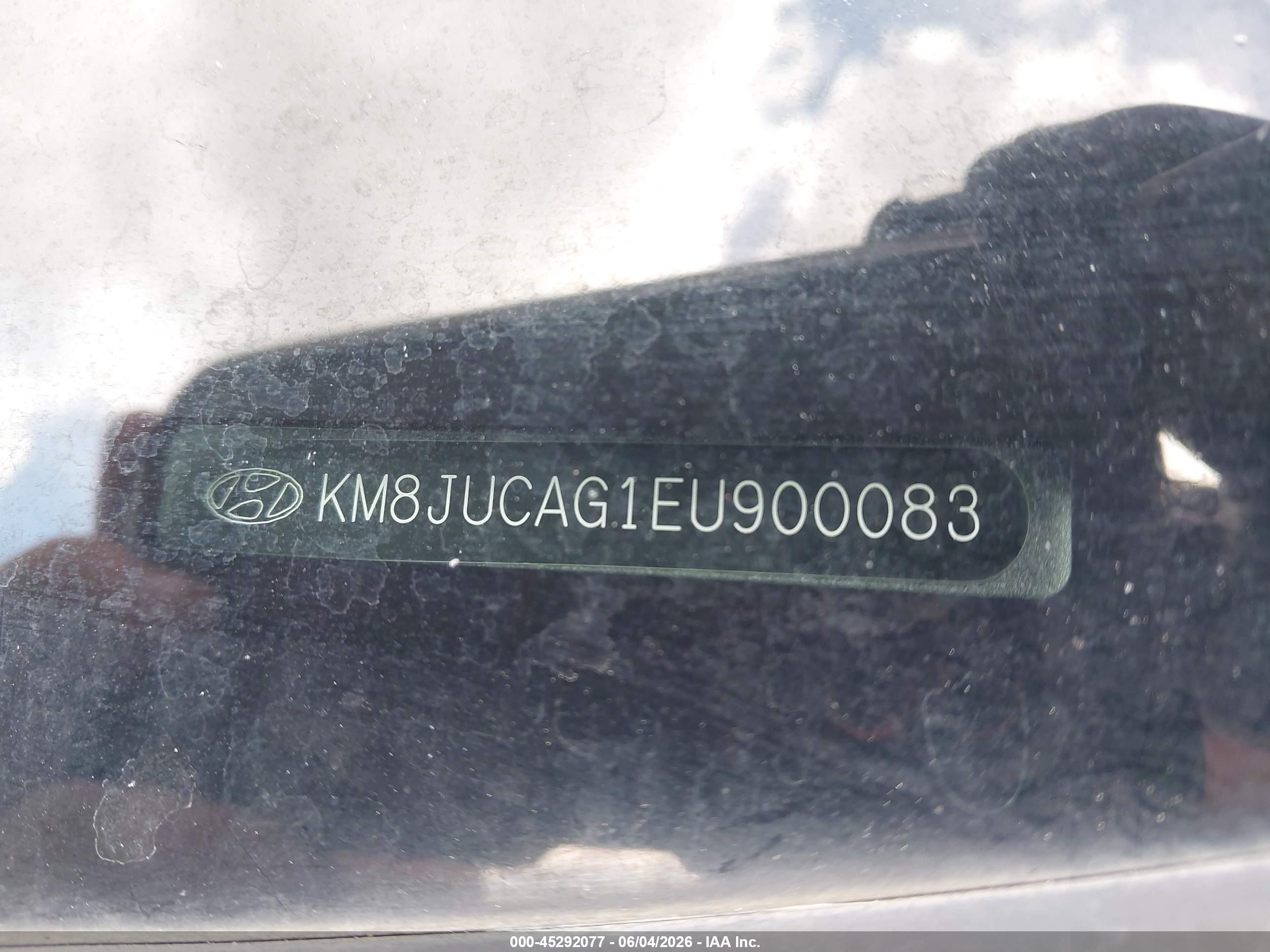 2014 Hyundai Tucson Limited Gray vin: KM8JUCAG1EU900083