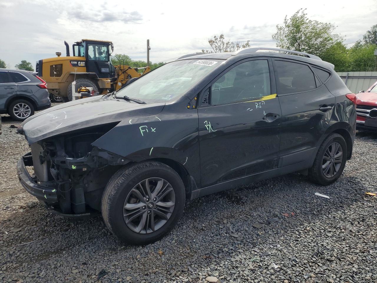2015 Hyundai Tucson Se Black vin: KM8JUCAG1FU080623