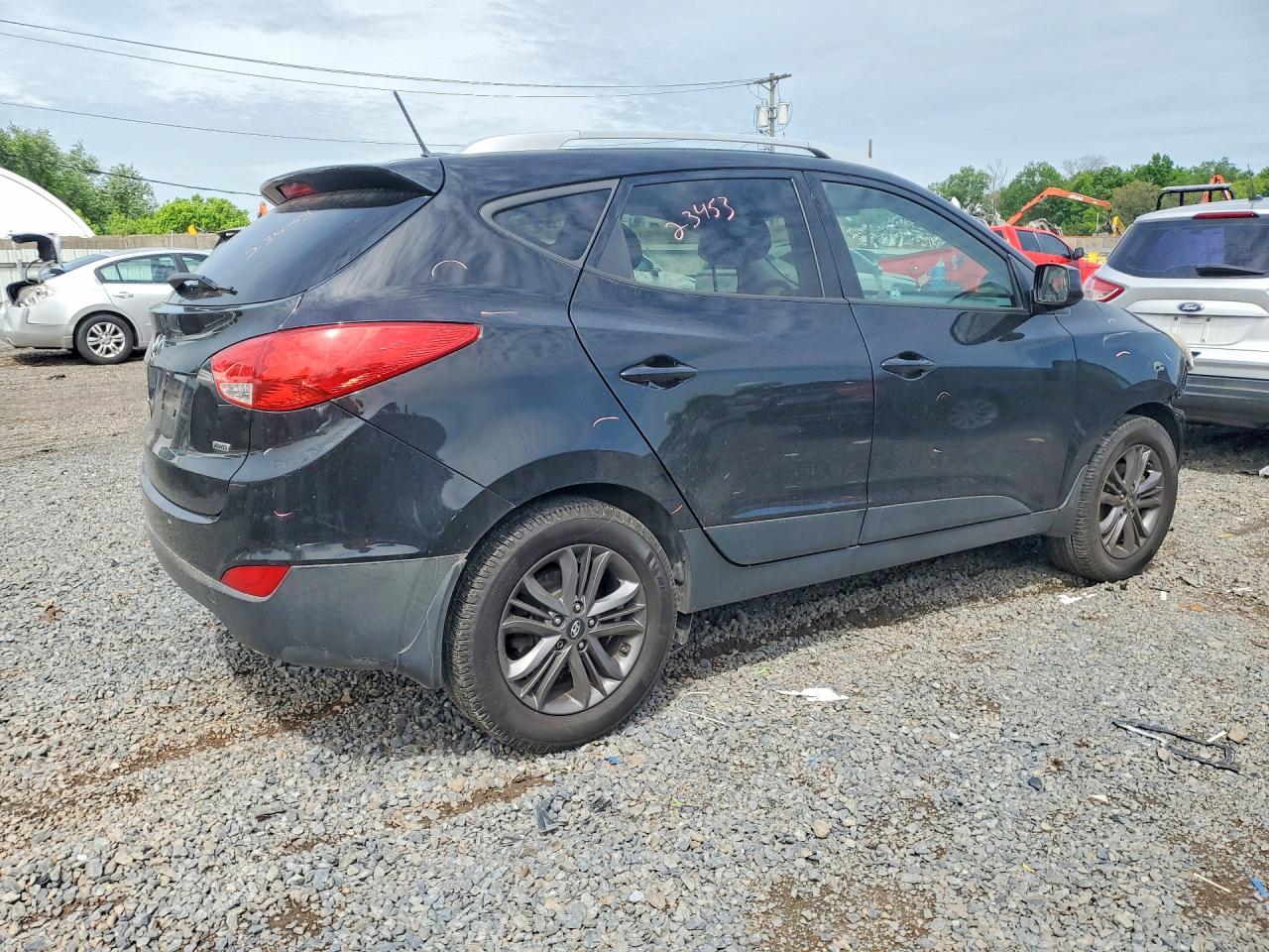 2015 Hyundai Tucson Se Black vin: KM8JUCAG1FU080623