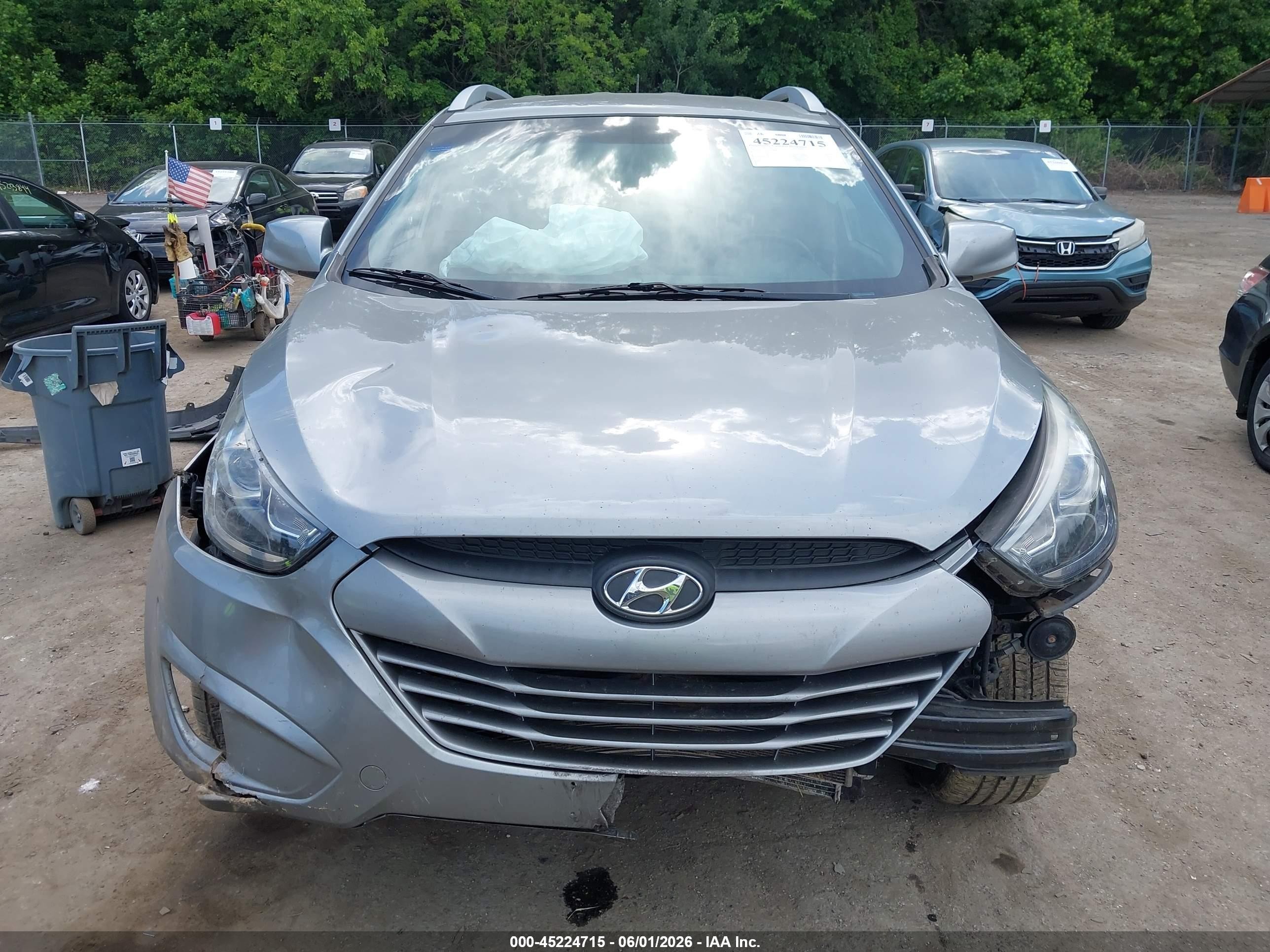 2015 Hyundai Tucson Se Silver vin: KM8JUCAG1FU080685