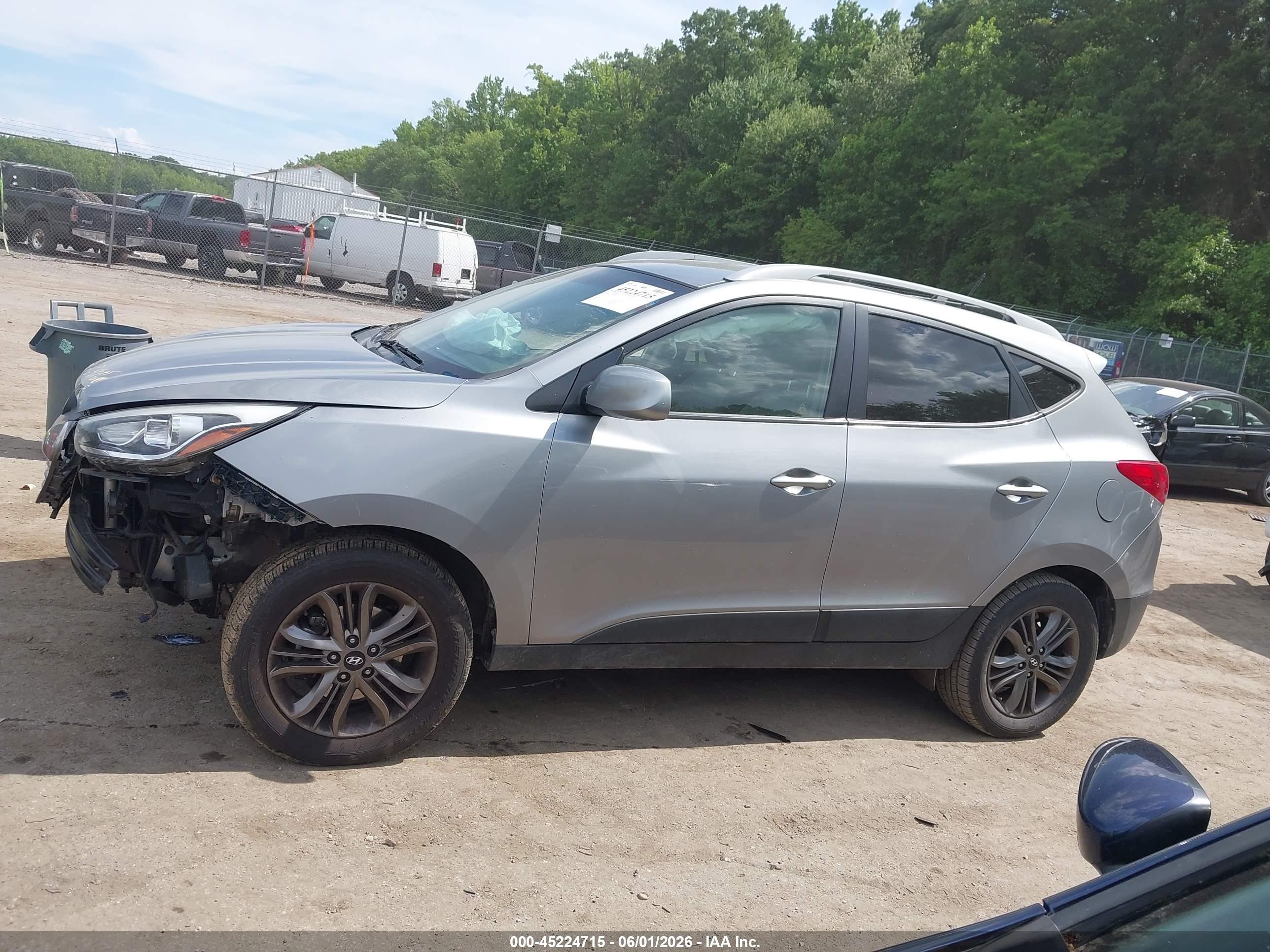 2015 Hyundai Tucson Se Silver vin: KM8JUCAG1FU080685