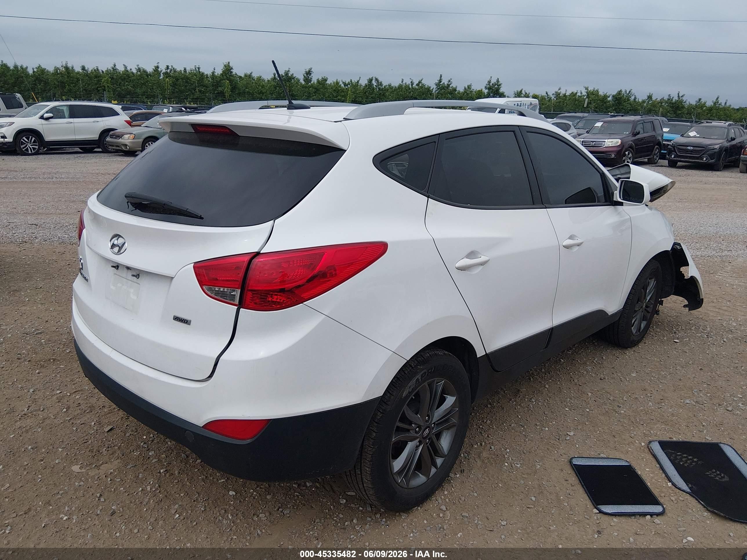2015 Hyundai Tucson Se Белый vin: KM8JUCAG1FU116844