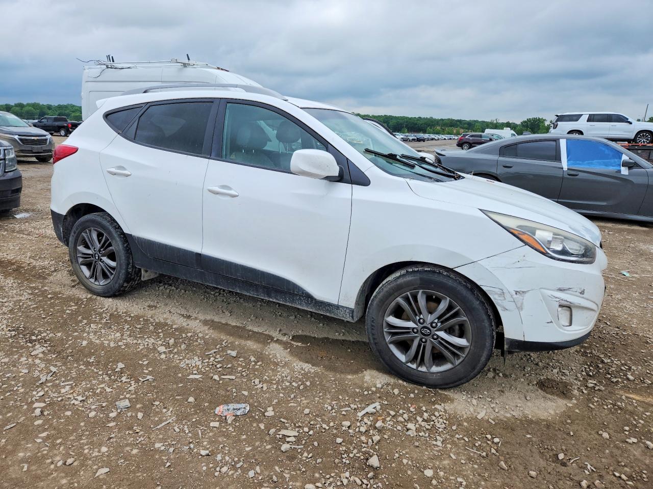 2015 Hyundai Tucson Se White vin: KM8JUCAG1FU972709