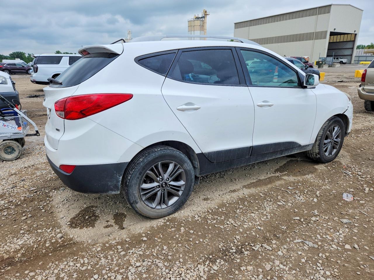 2015 Hyundai Tucson Se White vin: KM8JUCAG1FU972709