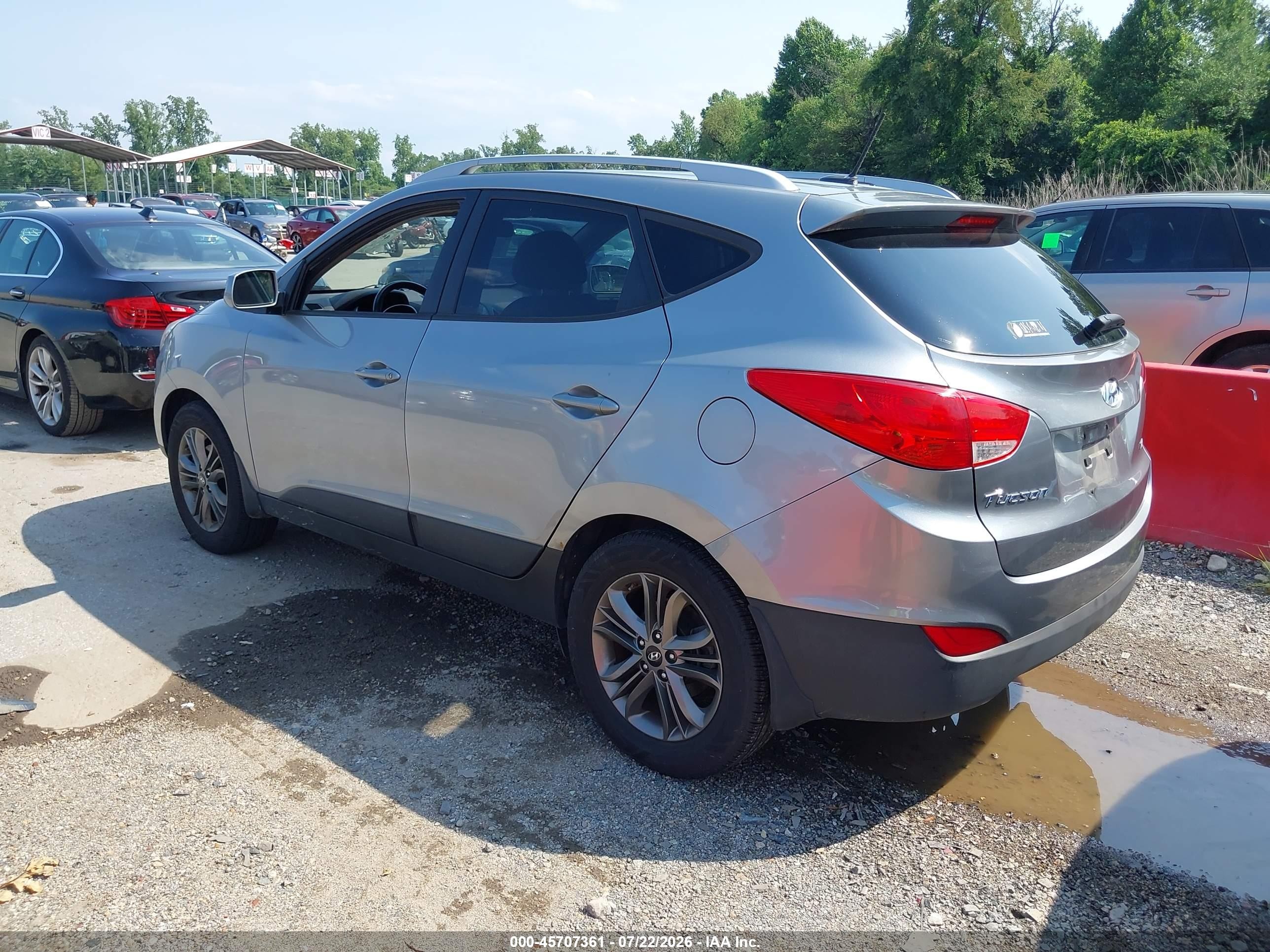 2014 Hyundai Tucson Se Silver vin: KM8JUCAG2EU806164