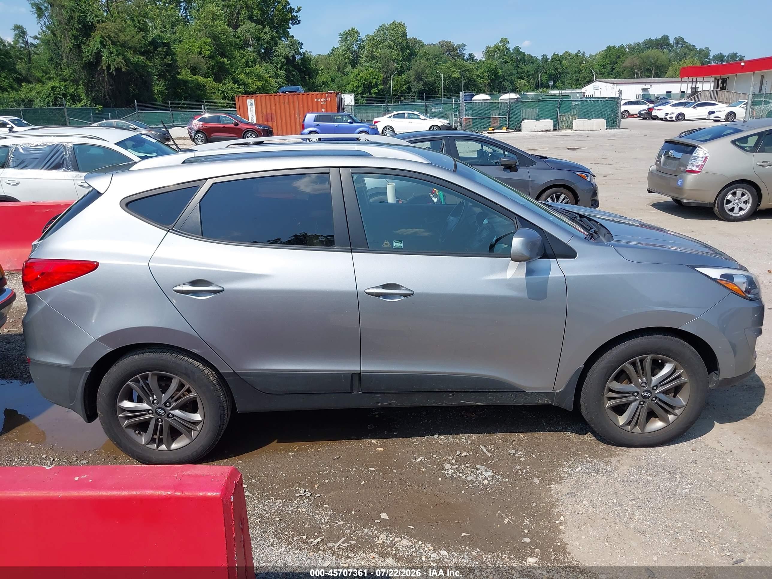 2014 Hyundai Tucson Se Silver vin: KM8JUCAG2EU806164