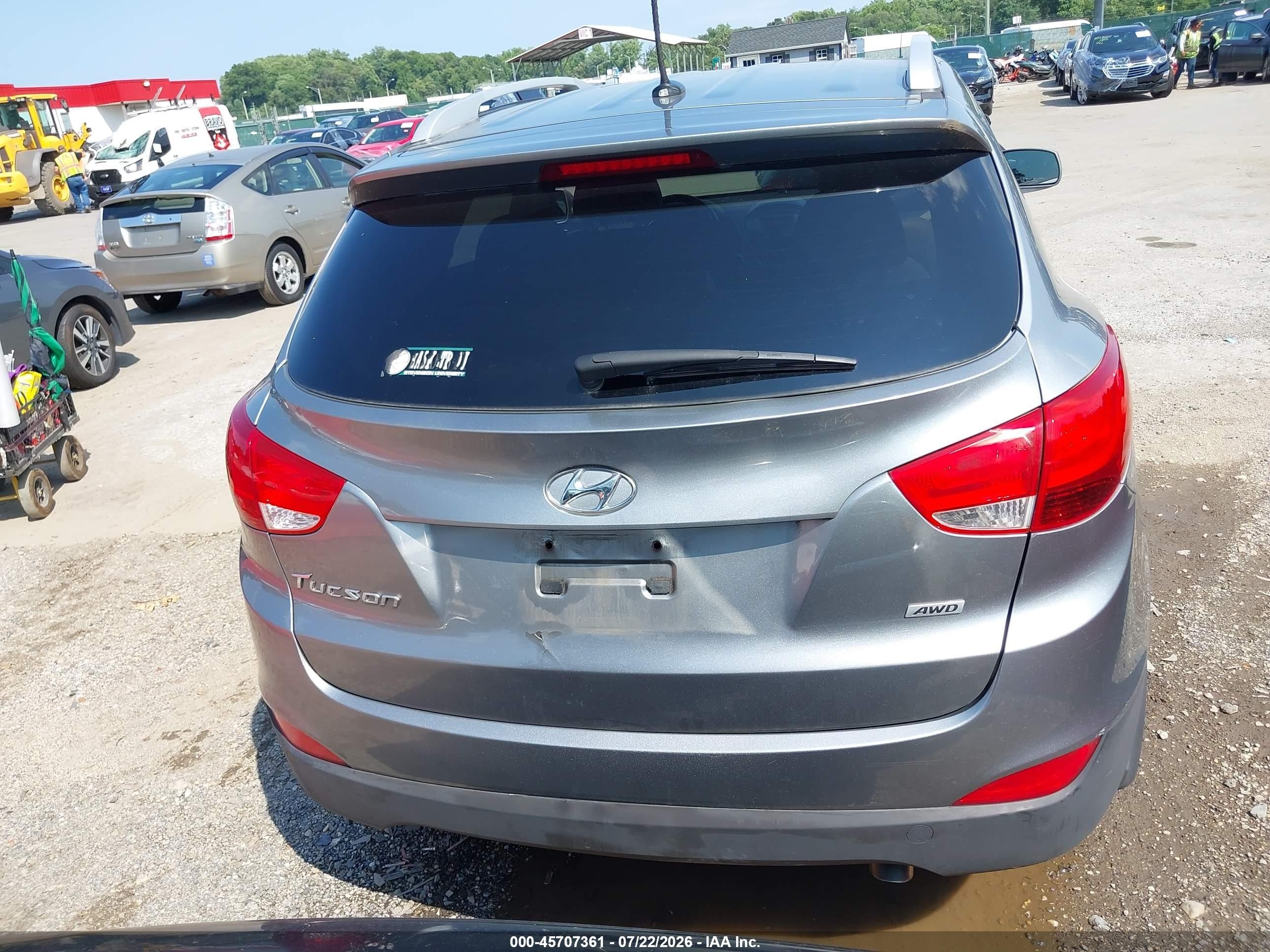 2014 Hyundai Tucson Se Silver vin: KM8JUCAG2EU806164