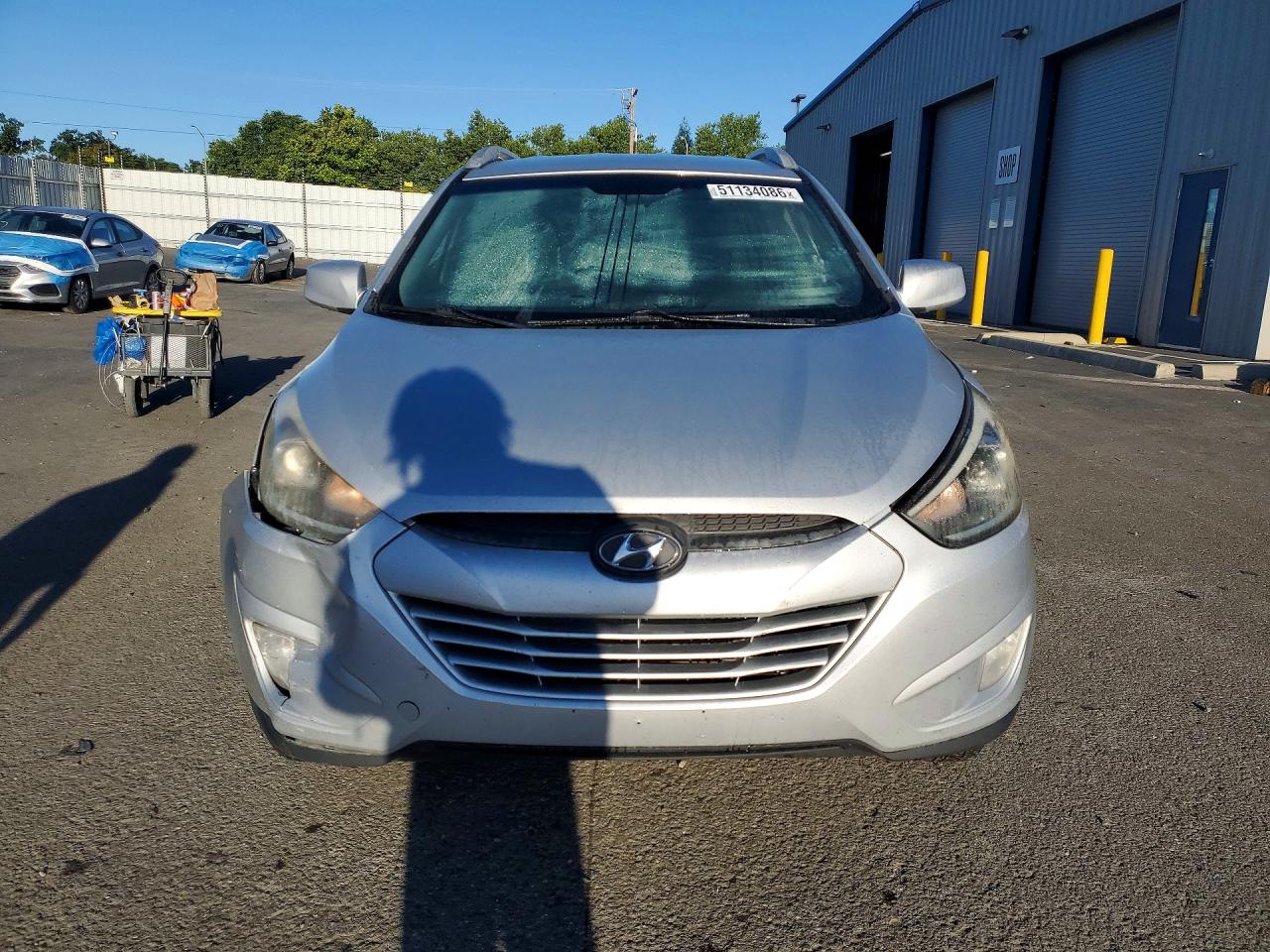 2014 Hyundai Tucson Se Silver vin: KM8JUCAG2EU878644