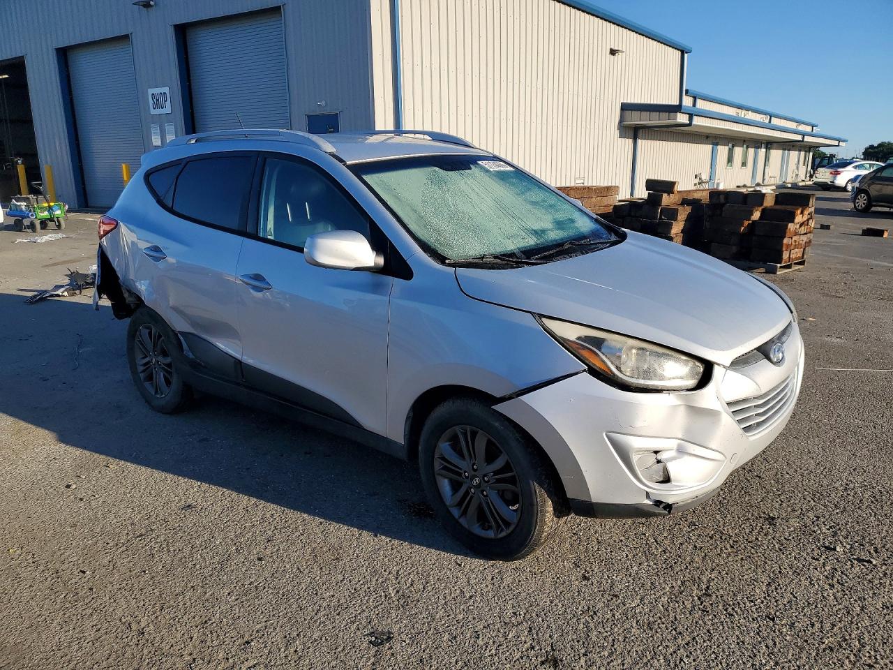 2014 Hyundai Tucson Se Silver vin: KM8JUCAG2EU878644
