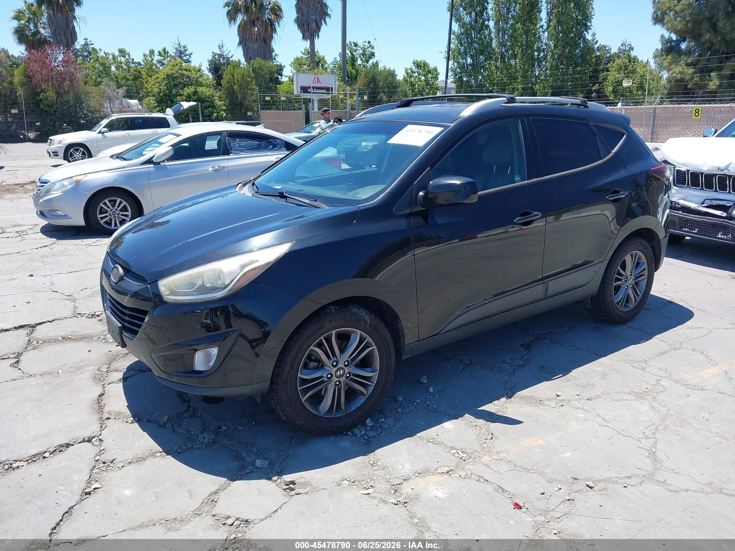 2014 Hyundai Tucson Se Black vin: KM8JUCAG2EU940737