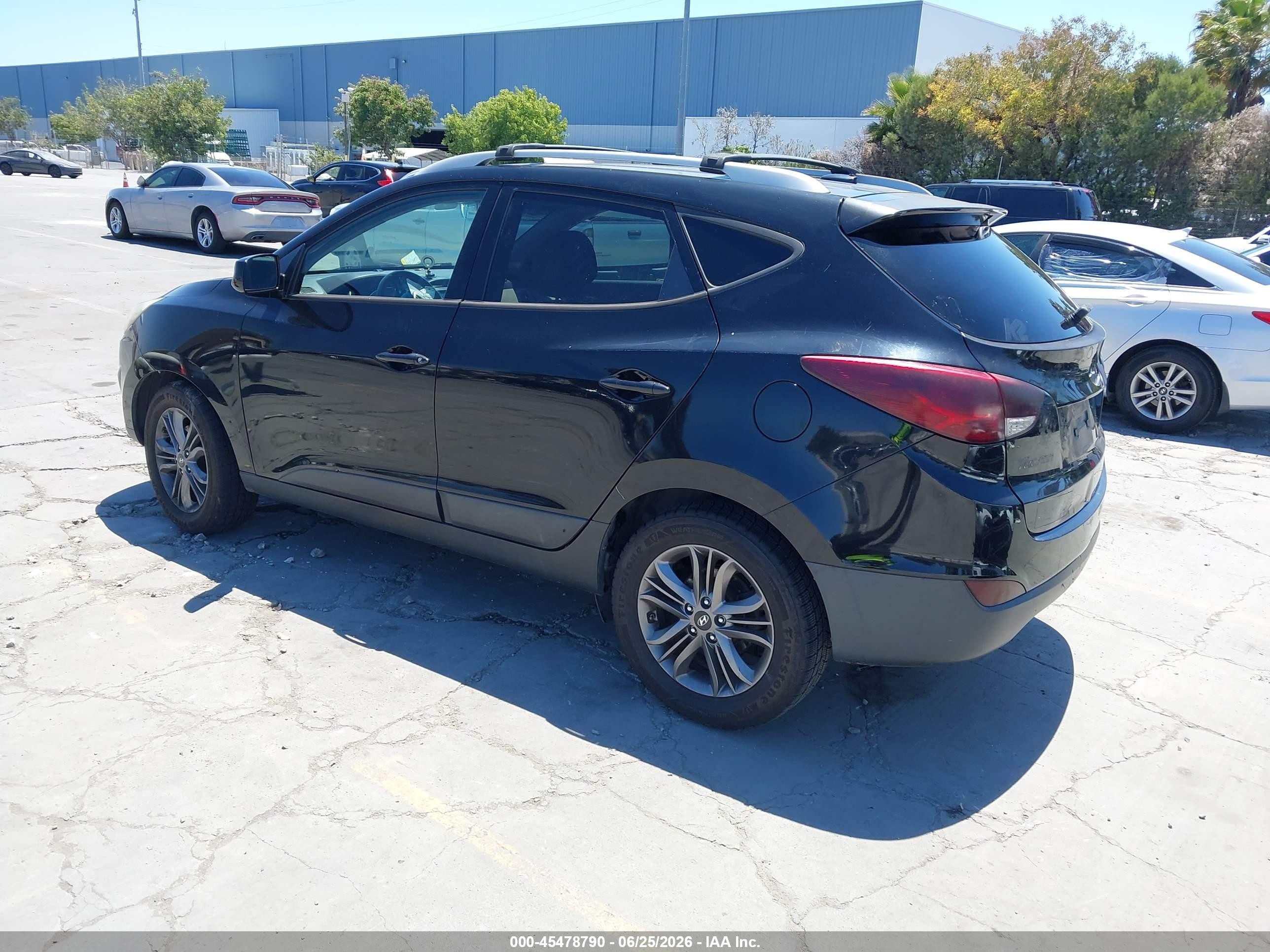 2014 Hyundai Tucson Se Black vin: KM8JUCAG2EU940737