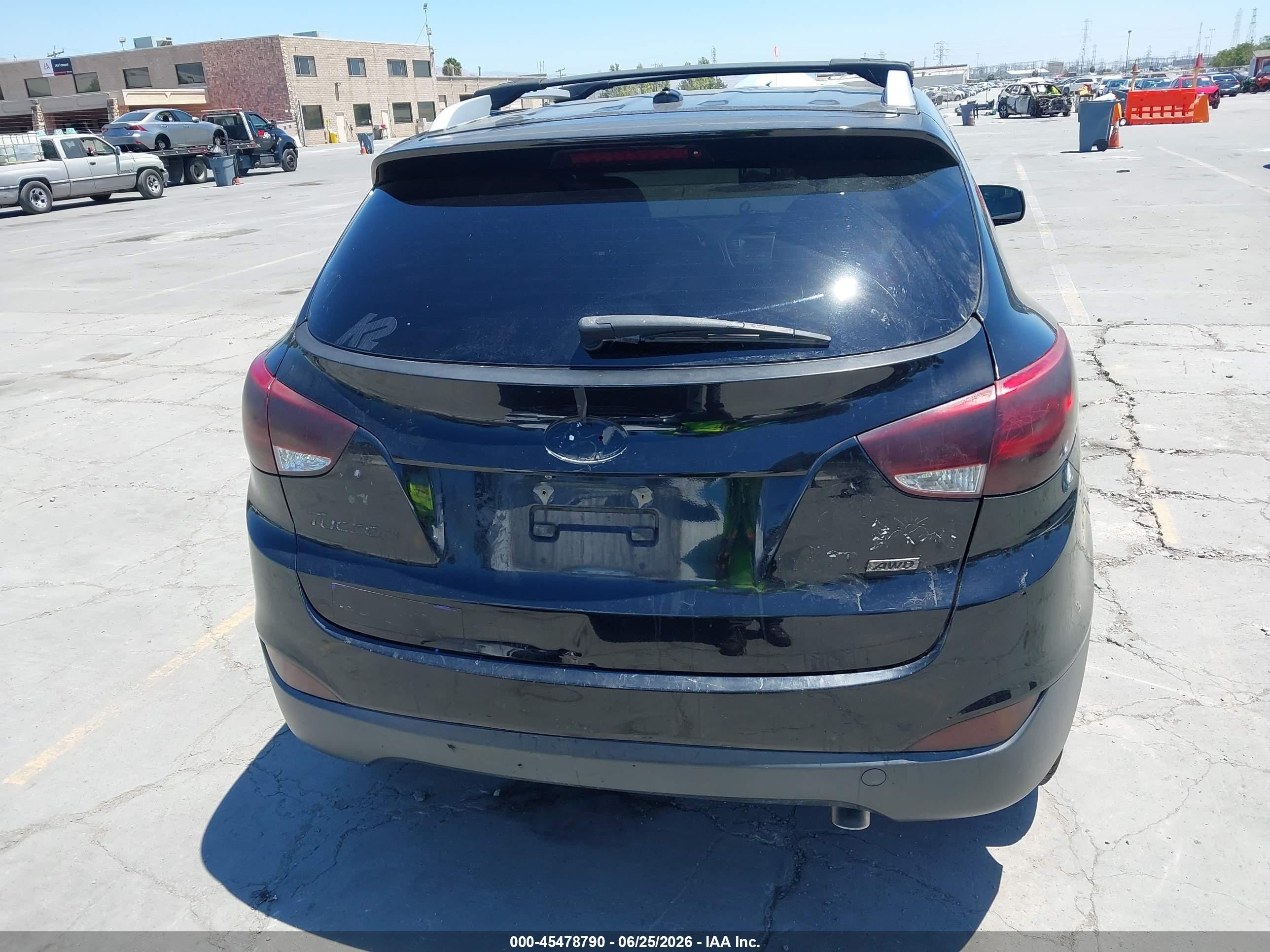 2014 Hyundai Tucson Se Black vin: KM8JUCAG2EU940737