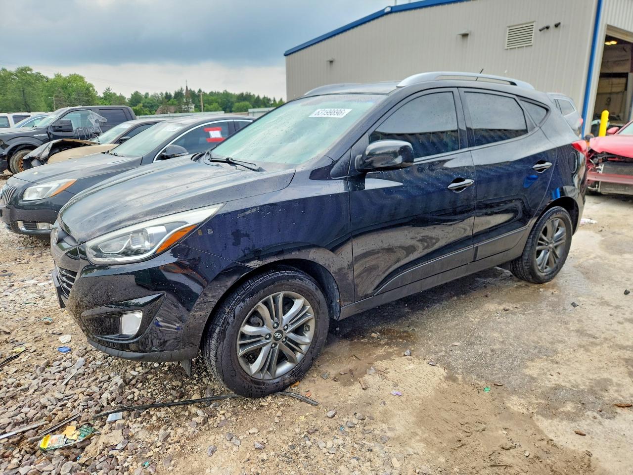 2015 Hyundai Tucson Se Black vin: KM8JUCAG2FU102614