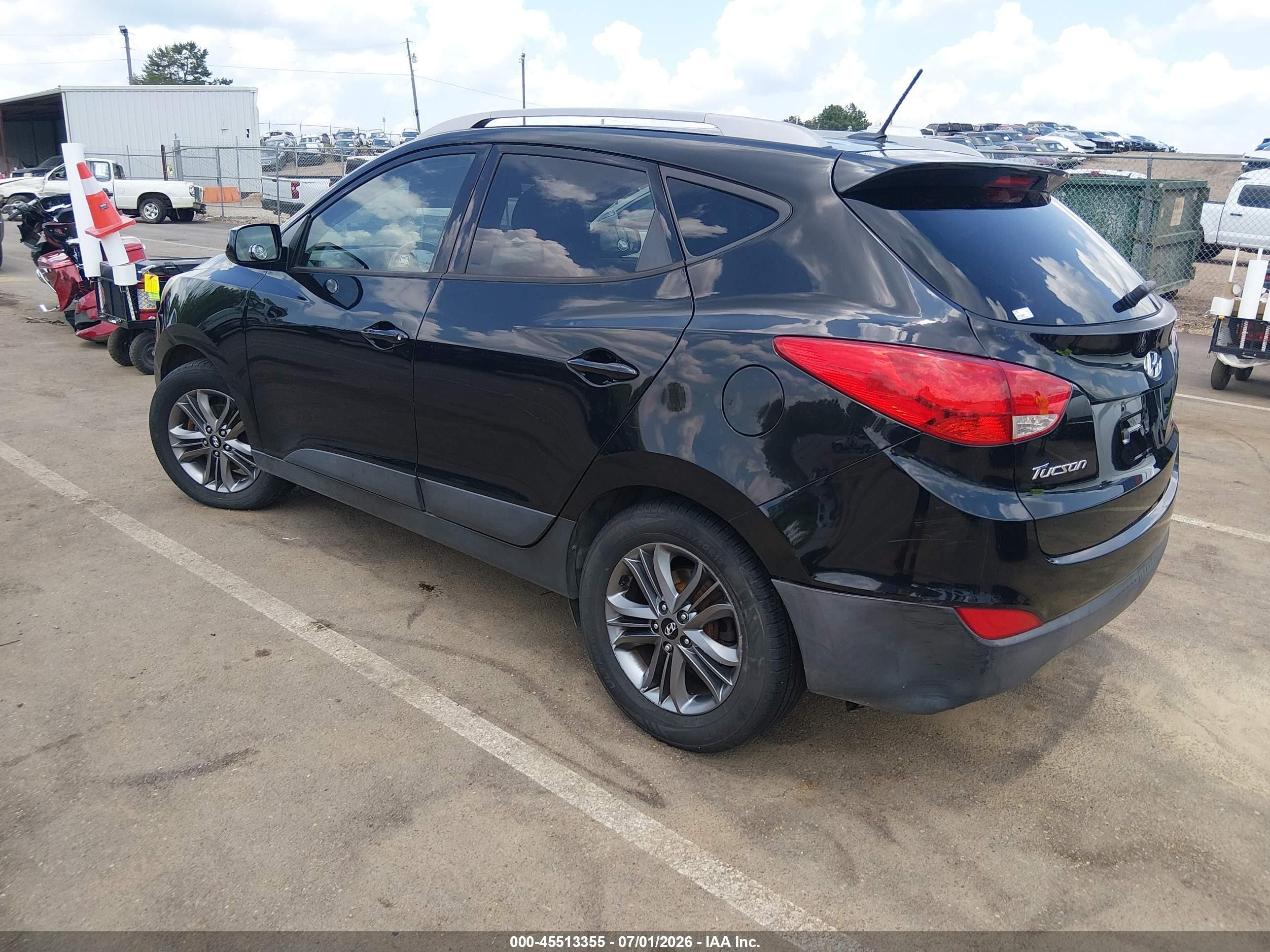 2015 Hyundai Tucson Se Black vin: KM8JUCAG2FU114276