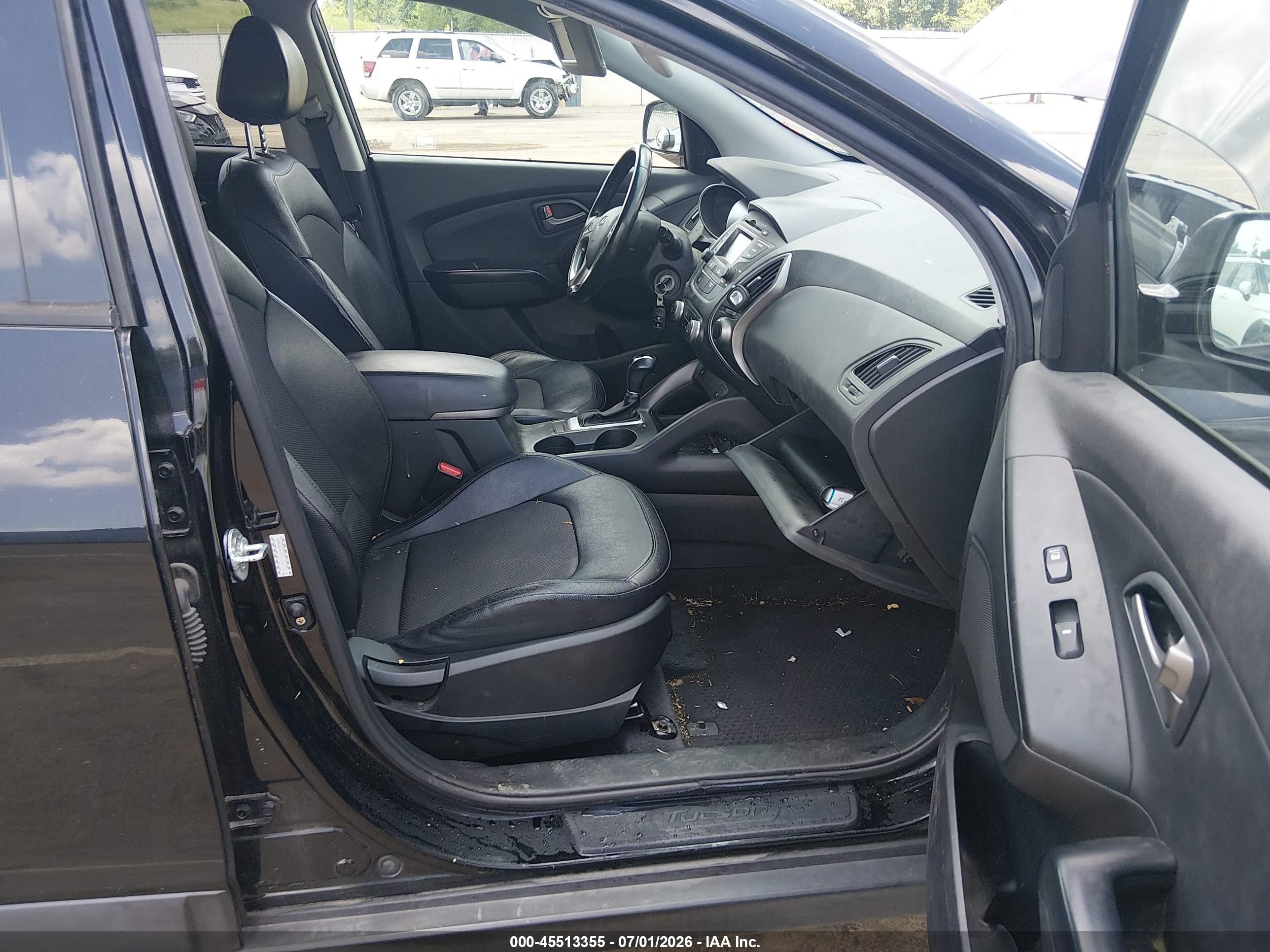 2015 Hyundai Tucson Se Black vin: KM8JUCAG2FU114276