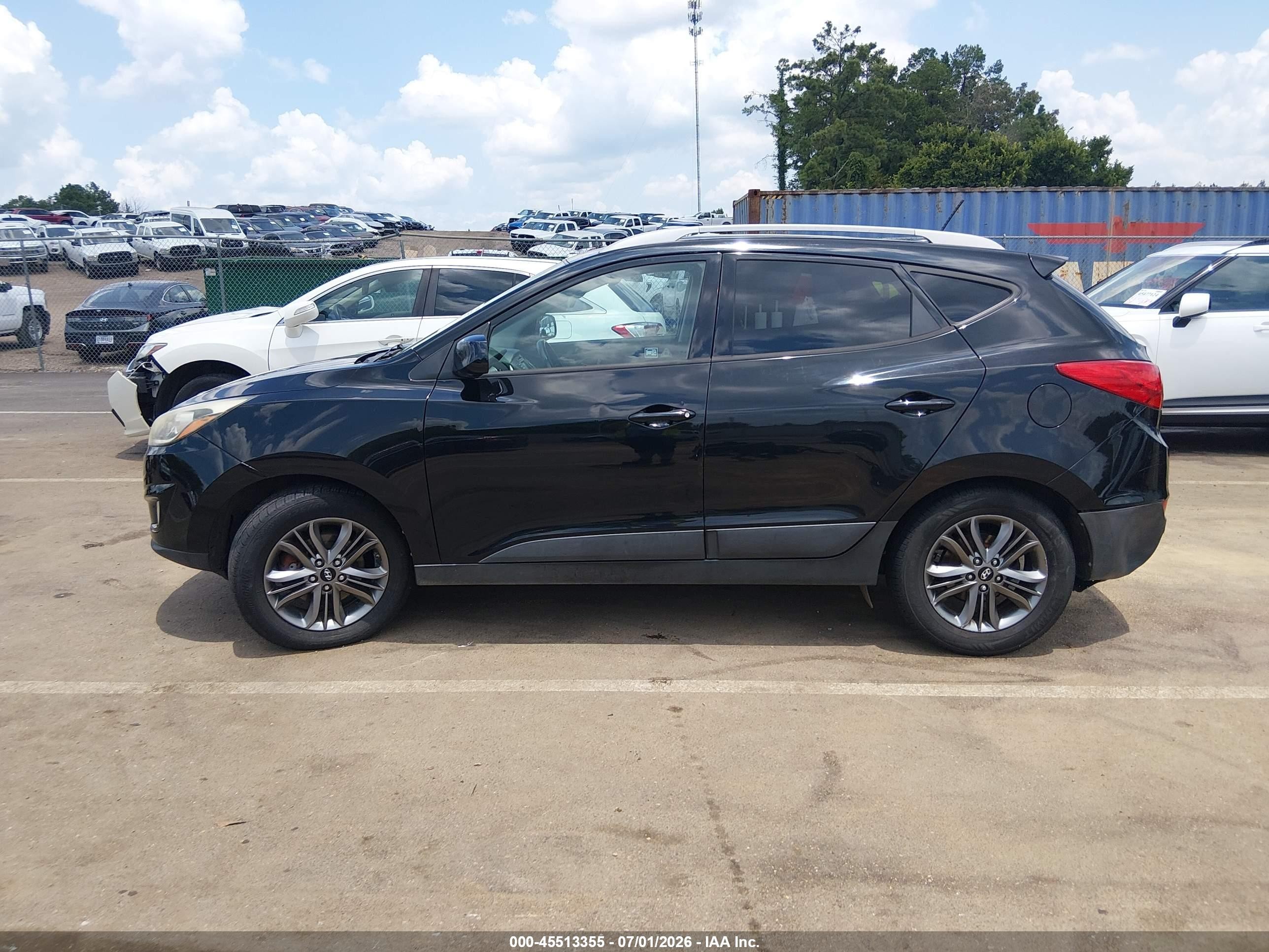 2015 Hyundai Tucson Se Black vin: KM8JUCAG2FU114276