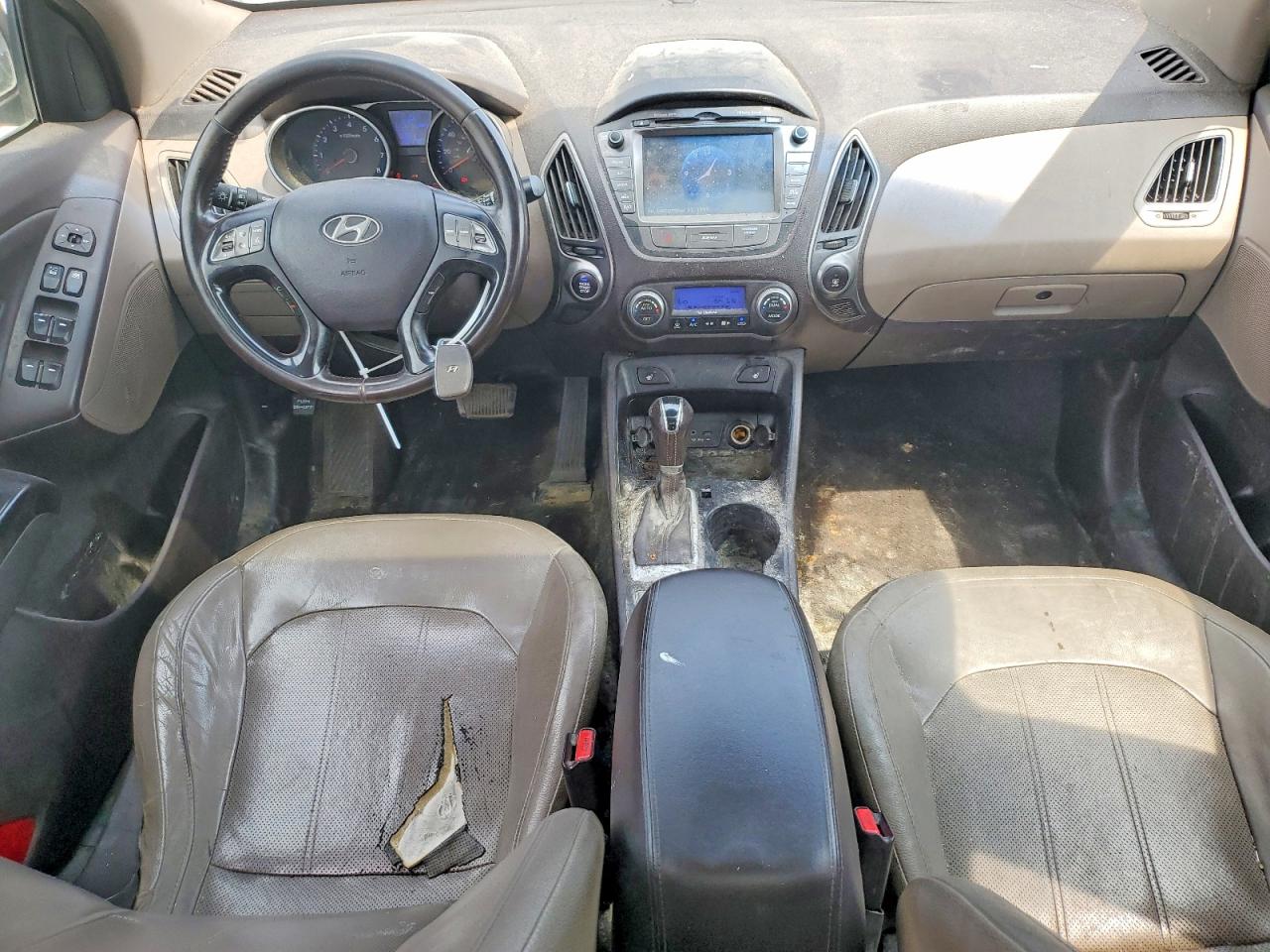 2015 Hyundai Tucson Limited Brown vin: KM8JUCAG2FU977515
