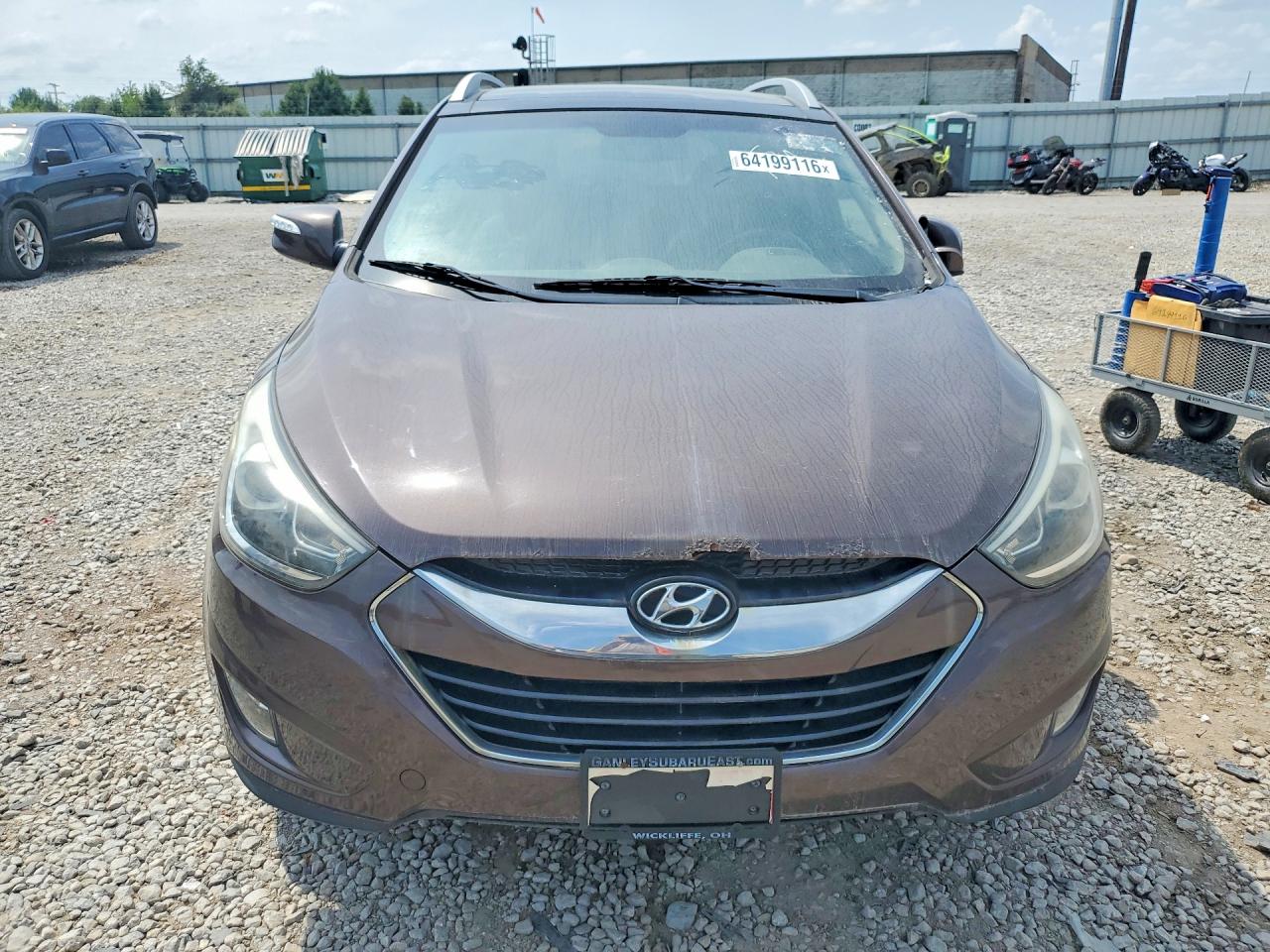 2015 Hyundai Tucson Limited Brown vin: KM8JUCAG2FU977515