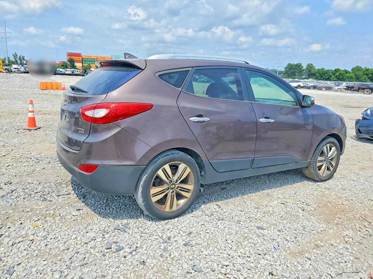 2015 Hyundai Tucson Limited Brown vin: KM8JUCAG2FU977515