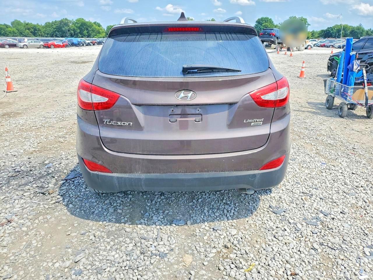 2015 Hyundai Tucson Limited Brown vin: KM8JUCAG2FU977515