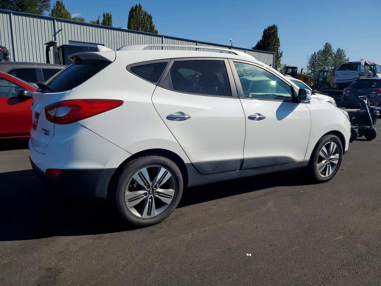 2015 Hyundai Tucson Limited White vin: KM8JUCAG3FU019287