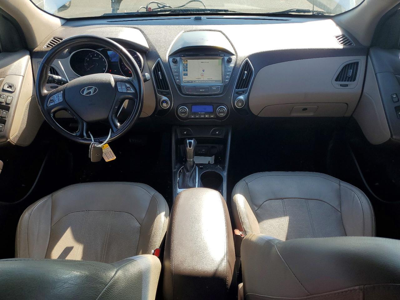 2015 Hyundai Tucson Limited White vin: KM8JUCAG3FU019287