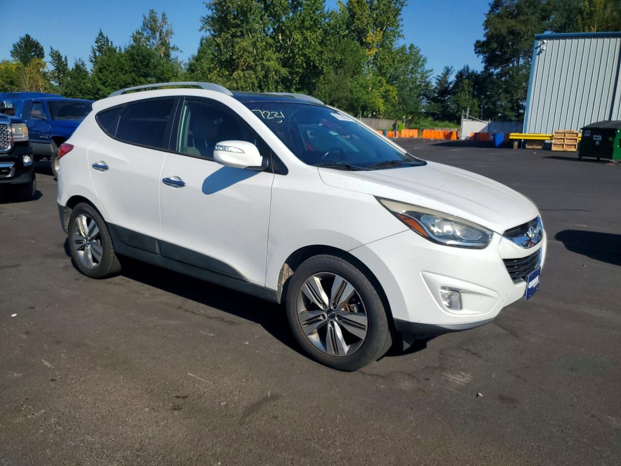 2015 Hyundai Tucson Limited White vin: KM8JUCAG3FU019287