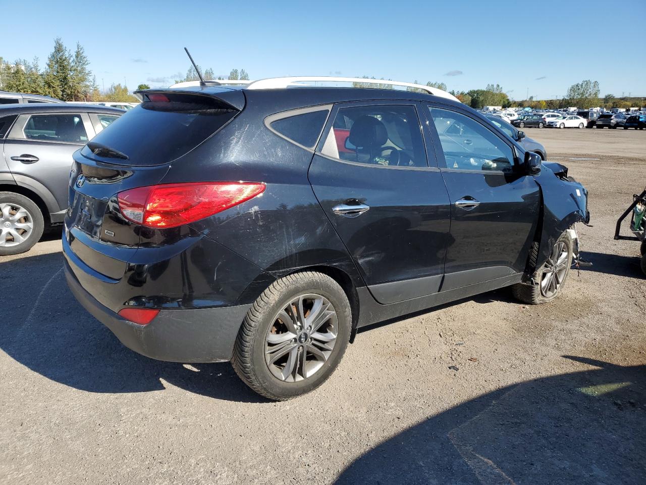 2015 Hyundai Tucson Limited Черный vin: KM8JUCAG3FU078808