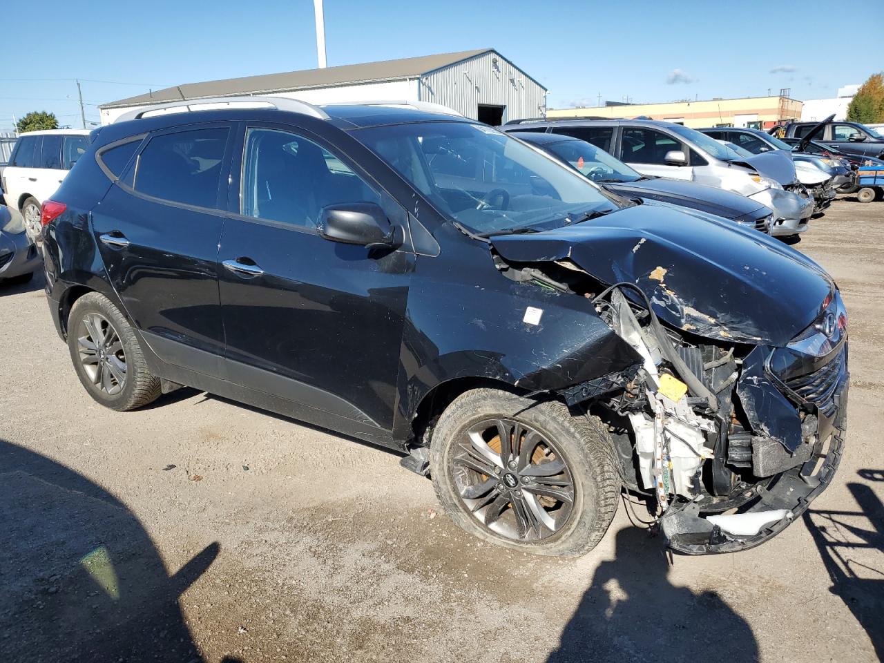 2015 Hyundai Tucson Limited Черный vin: KM8JUCAG3FU078808