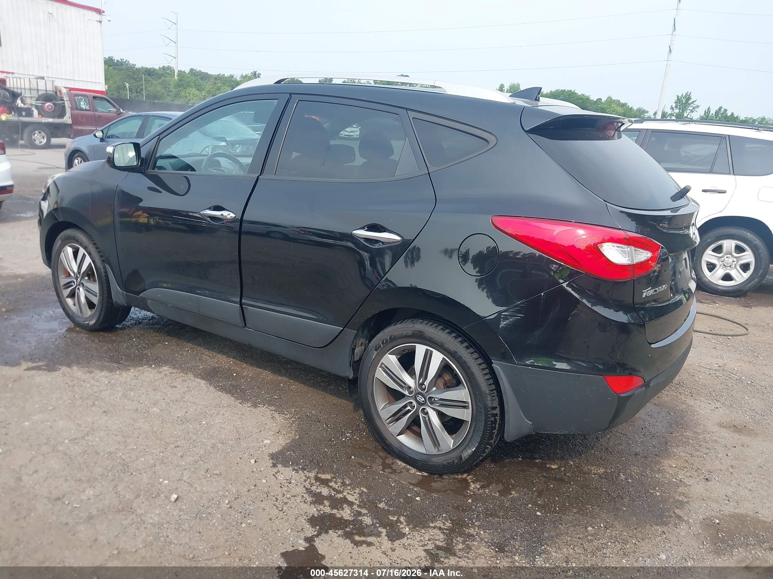 2015 Hyundai Tucson Limited Черный vin: KM8JUCAG3FU100287