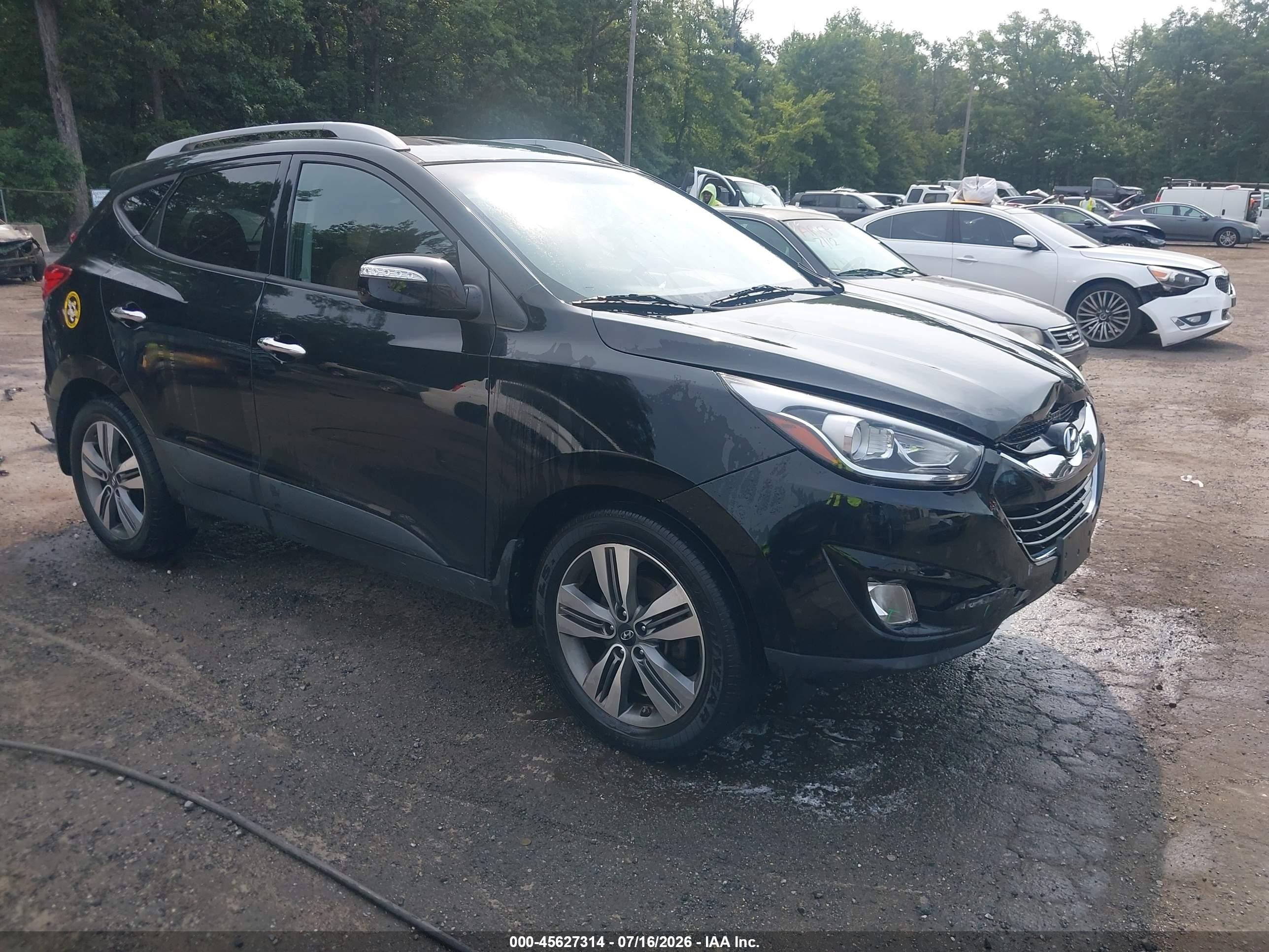 2015 Hyundai Tucson Limited Black vin: KM8JUCAG3FU100287