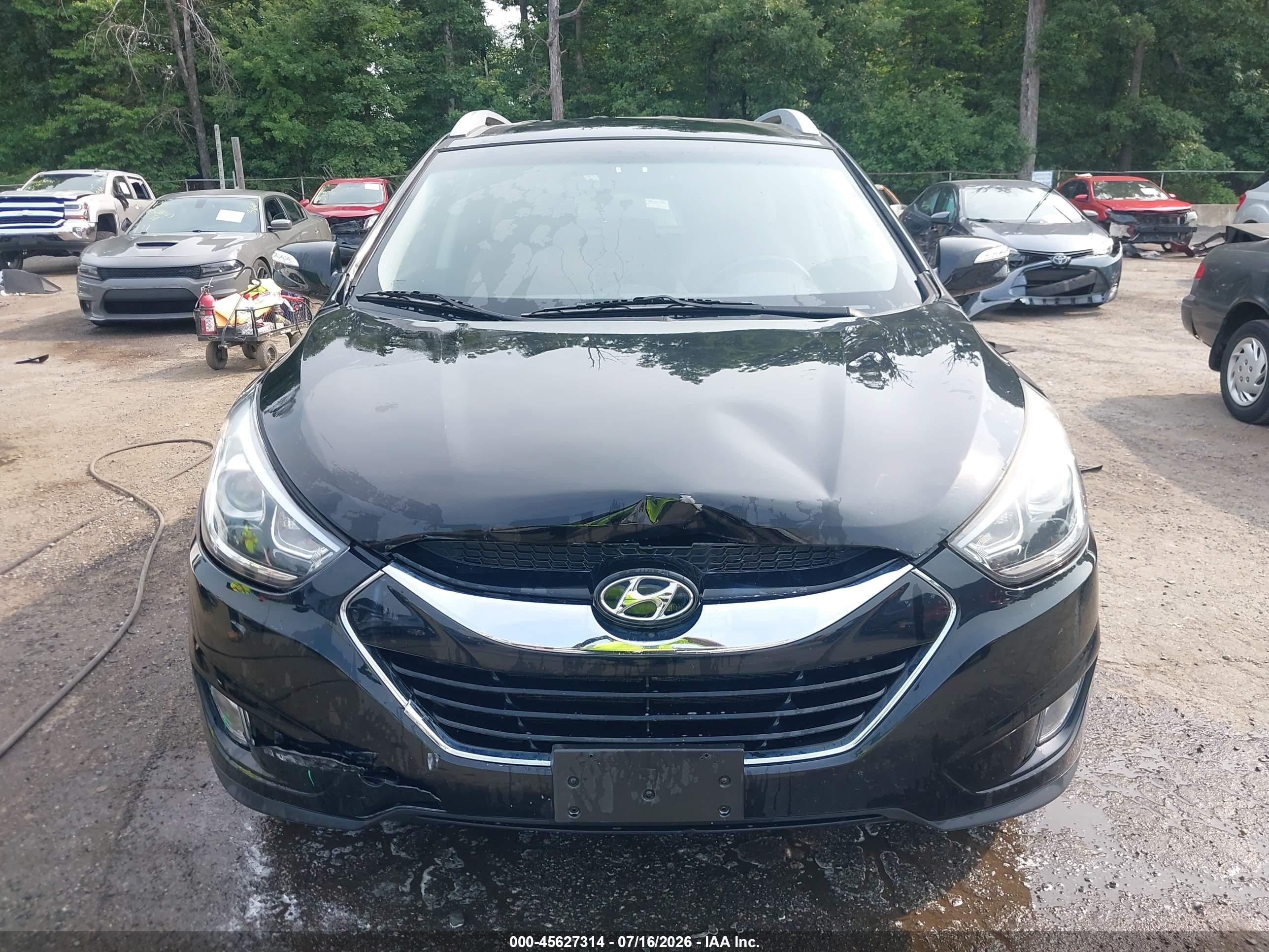2015 Hyundai Tucson Limited Черный vin: KM8JUCAG3FU100287