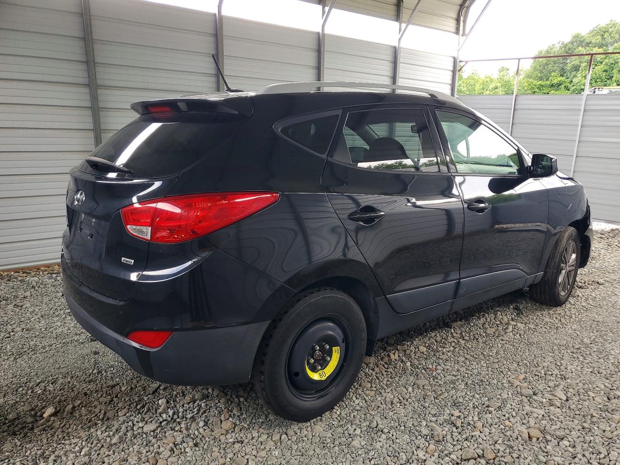 2015 Hyundai Tucson Se Black vin: KM8JUCAG3FU115548