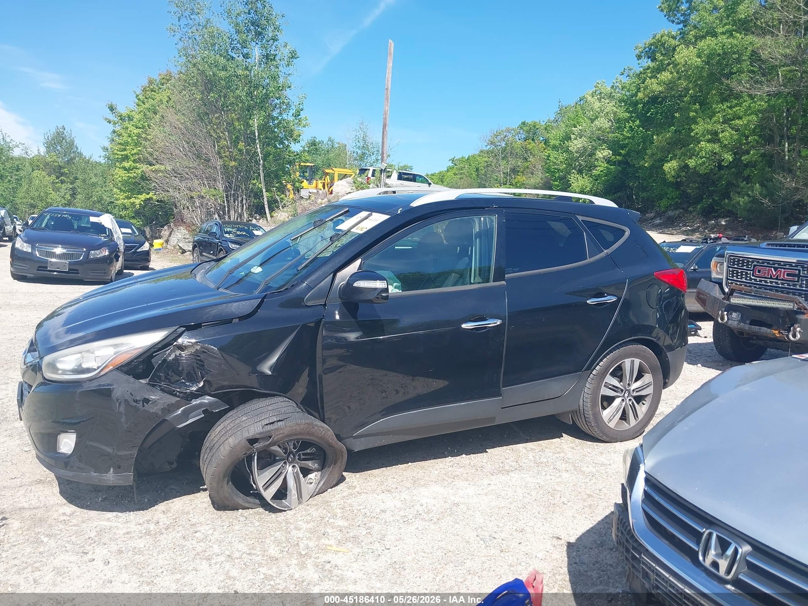 2015 Hyundai Tucson Limited Black vin: KM8JUCAG3FU984246