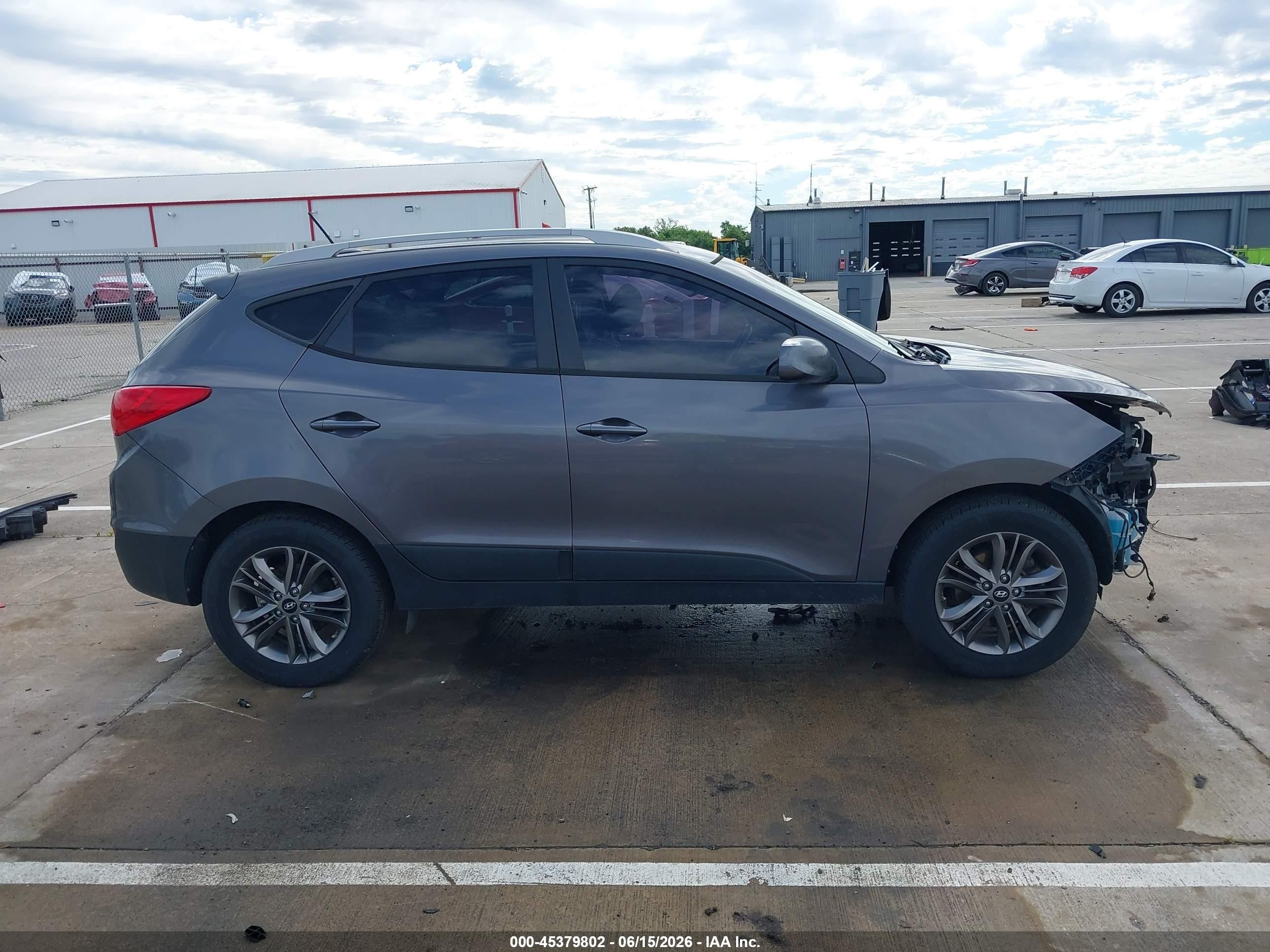 2014 Hyundai Tucson Se Gray vin: KM8JUCAG4EU803704