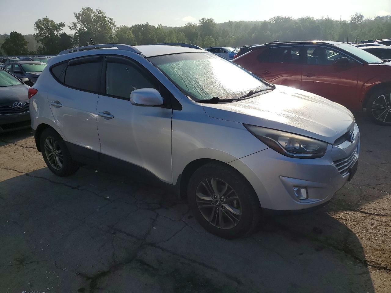 2014 Hyundai Tucson Se Silver vin: KM8JUCAG4EU806554