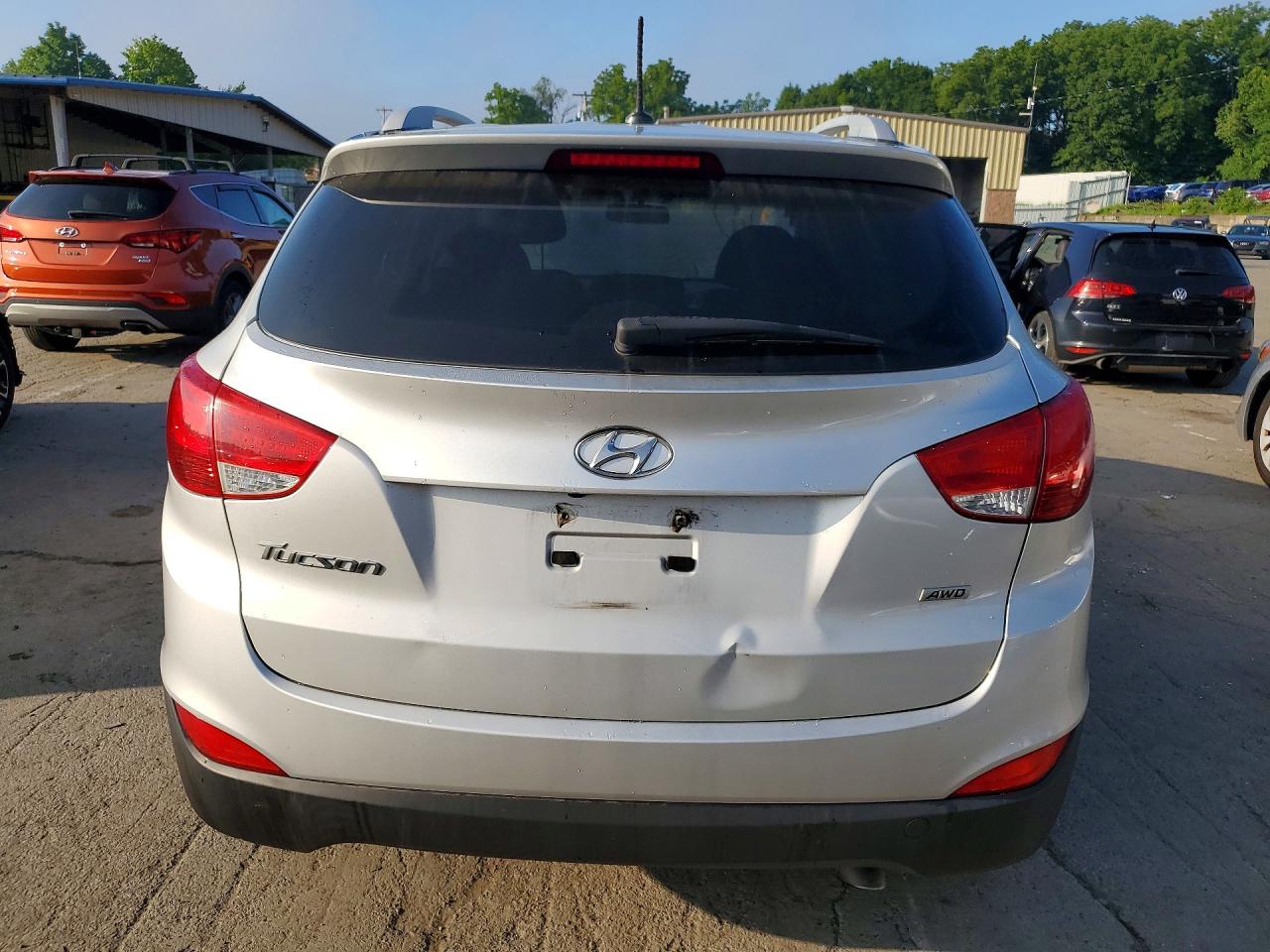 2014 Hyundai Tucson Se Silver vin: KM8JUCAG4EU806554