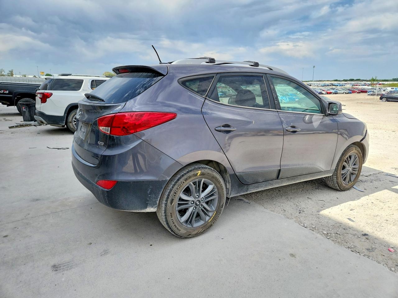 2015 Hyundai Tucson Se Gray vin: KM8JUCAG4FU045347