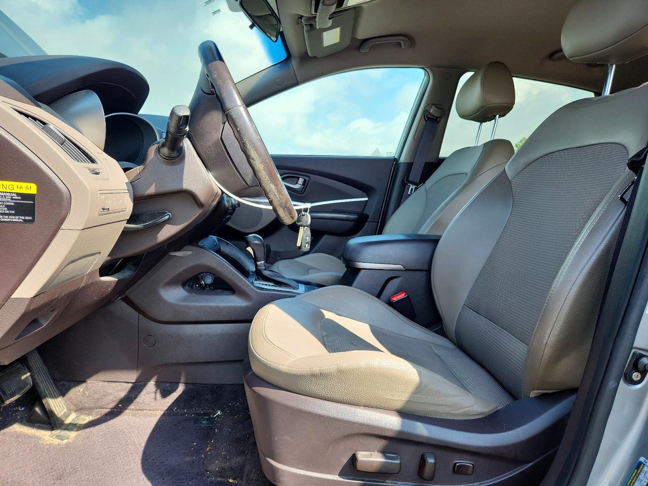 2015 Hyundai Tucson Se Gray vin: KM8JUCAG4FU075089