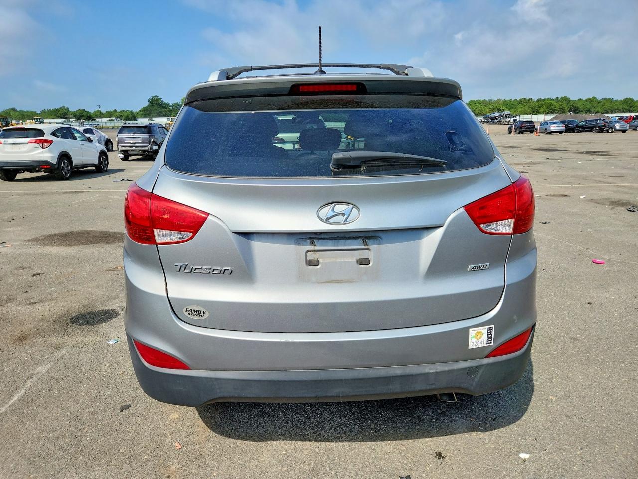2015 Hyundai Tucson Se Gray vin: KM8JUCAG4FU075089