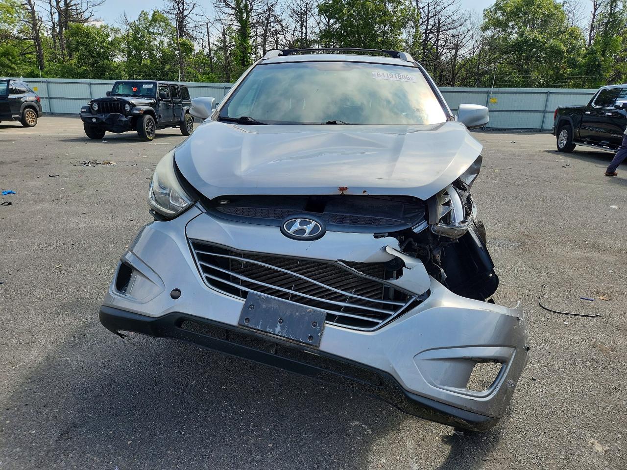 2015 Hyundai Tucson Se Gray vin: KM8JUCAG4FU075089