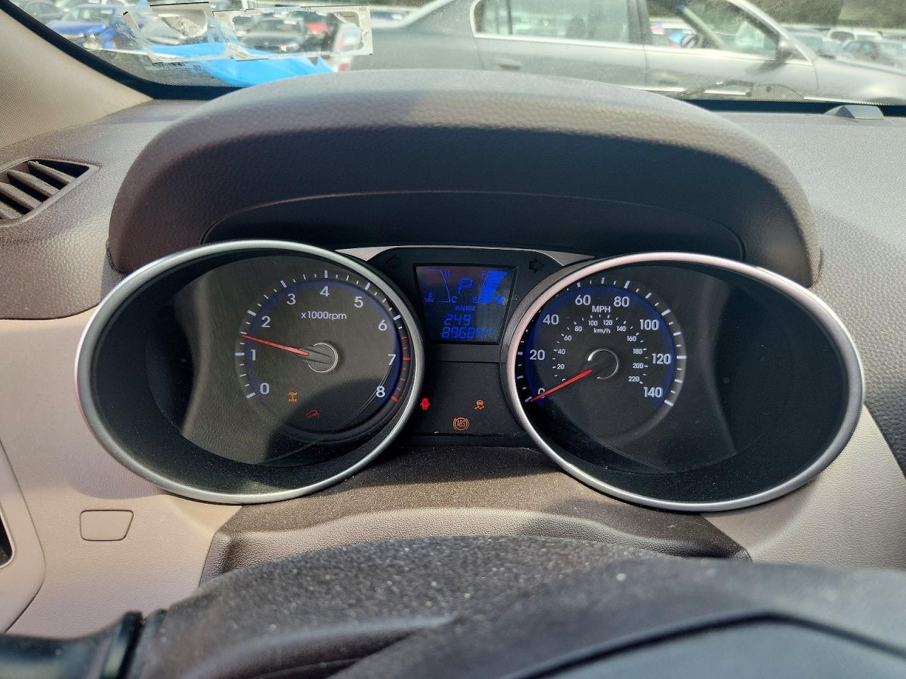 2015 Hyundai Tucson Se Gray vin: KM8JUCAG4FU075089