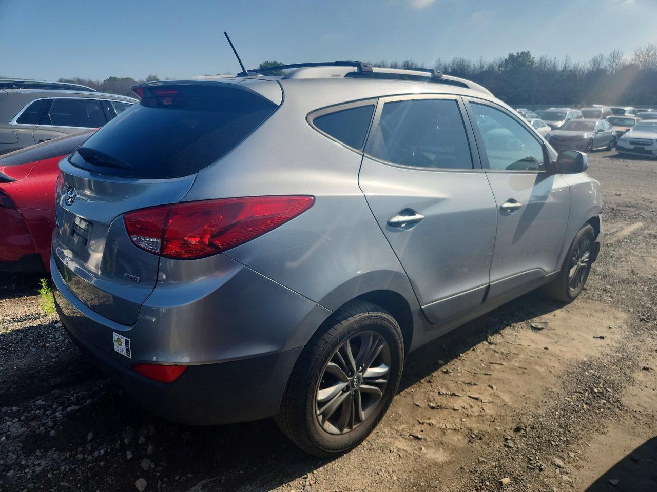 2015 Hyundai Tucson Se Gray vin: KM8JUCAG4FU075089