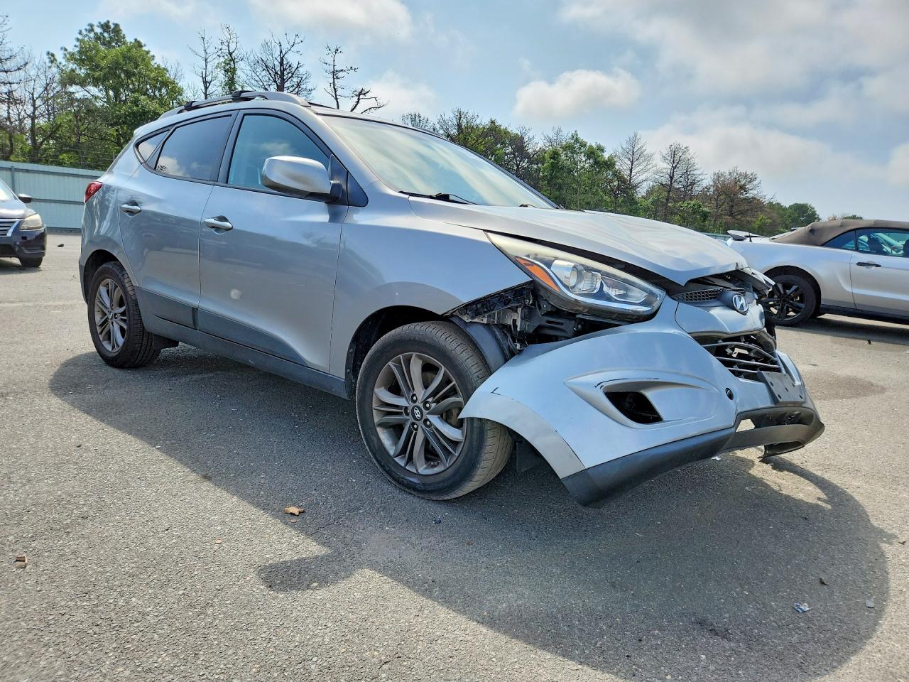 2015 Hyundai Tucson Se Gray vin: KM8JUCAG4FU075089